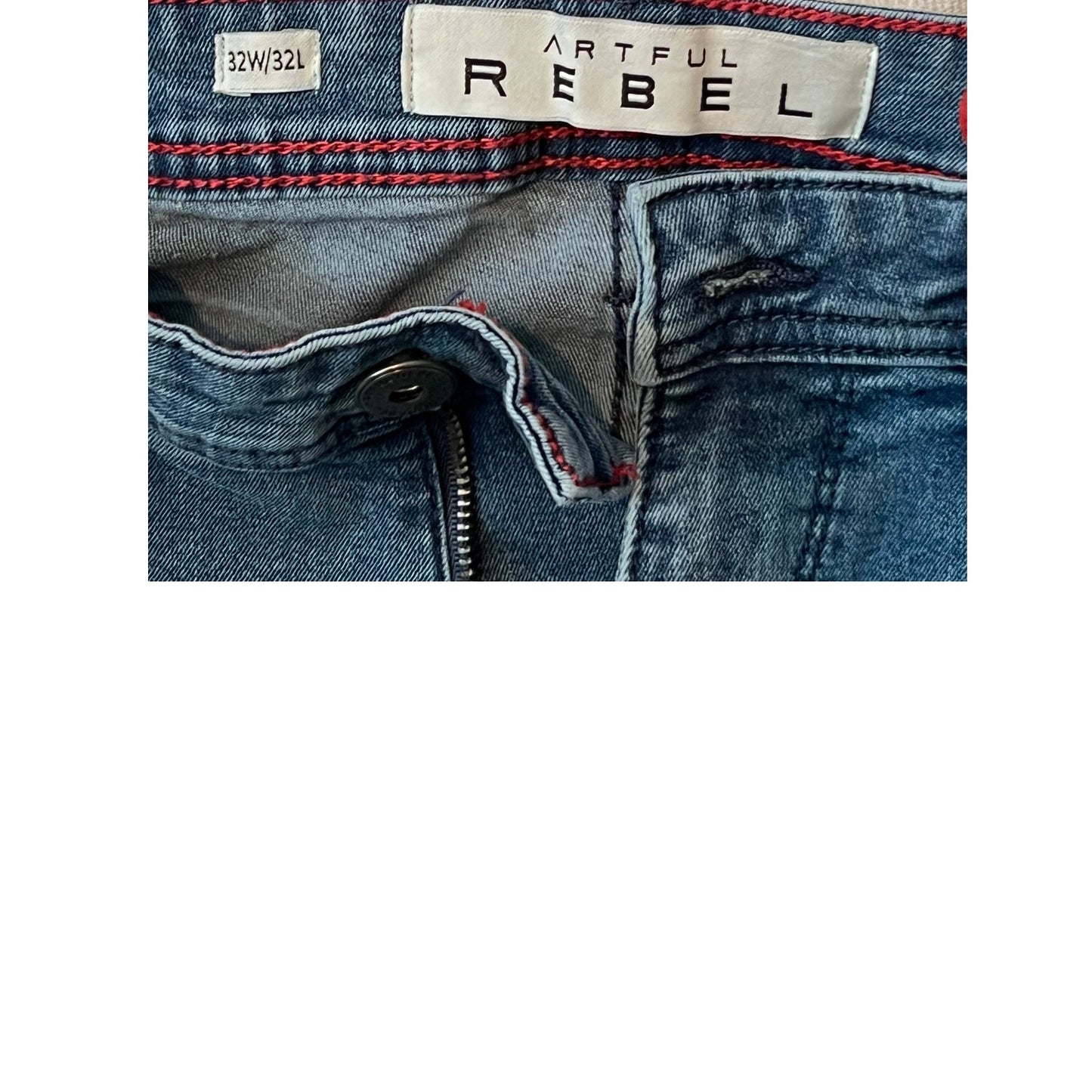 Jean coupe droite Artful Rebel bleu 32x32