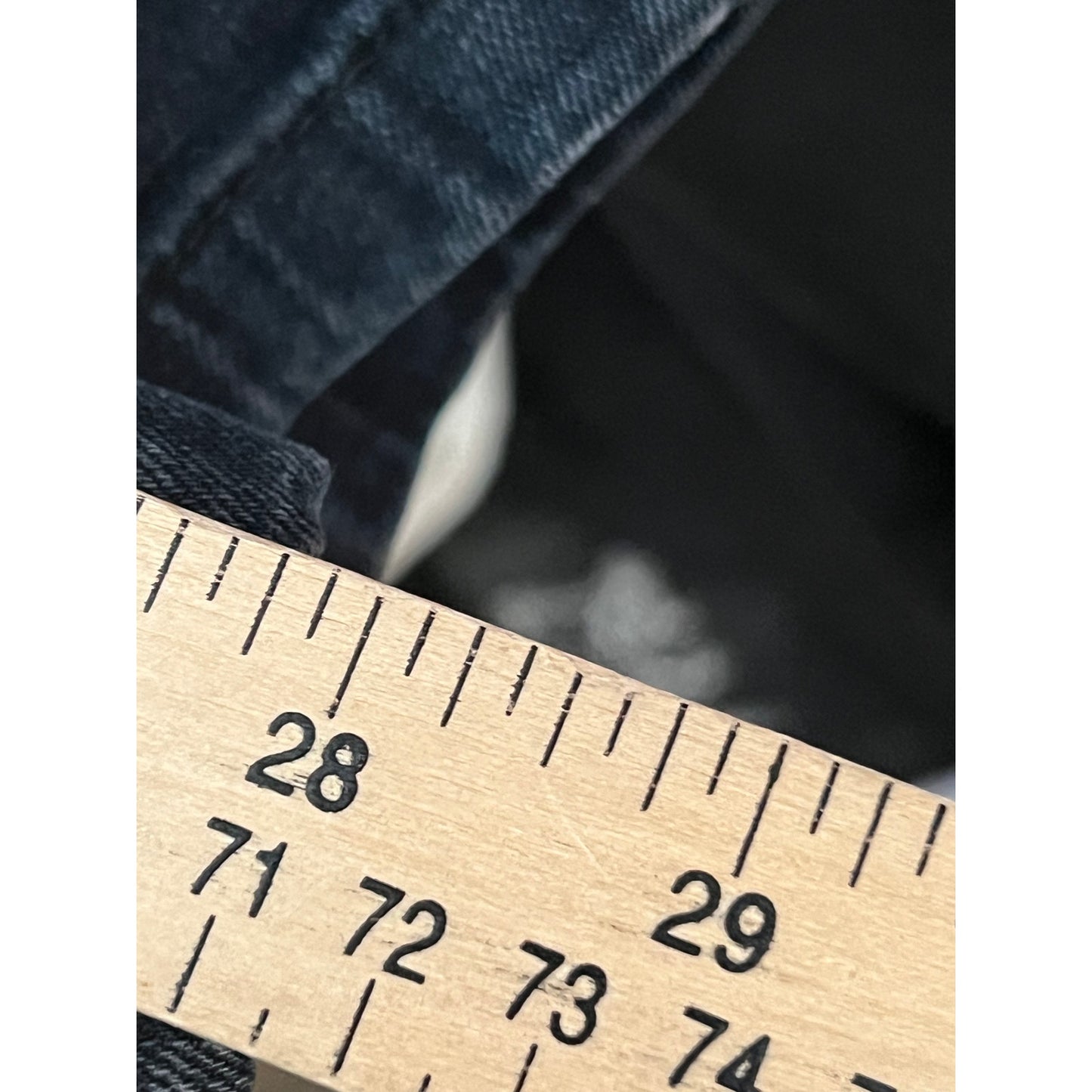 GS-115 Jeans ajustados de mezclilla gastados para hombre 32x28