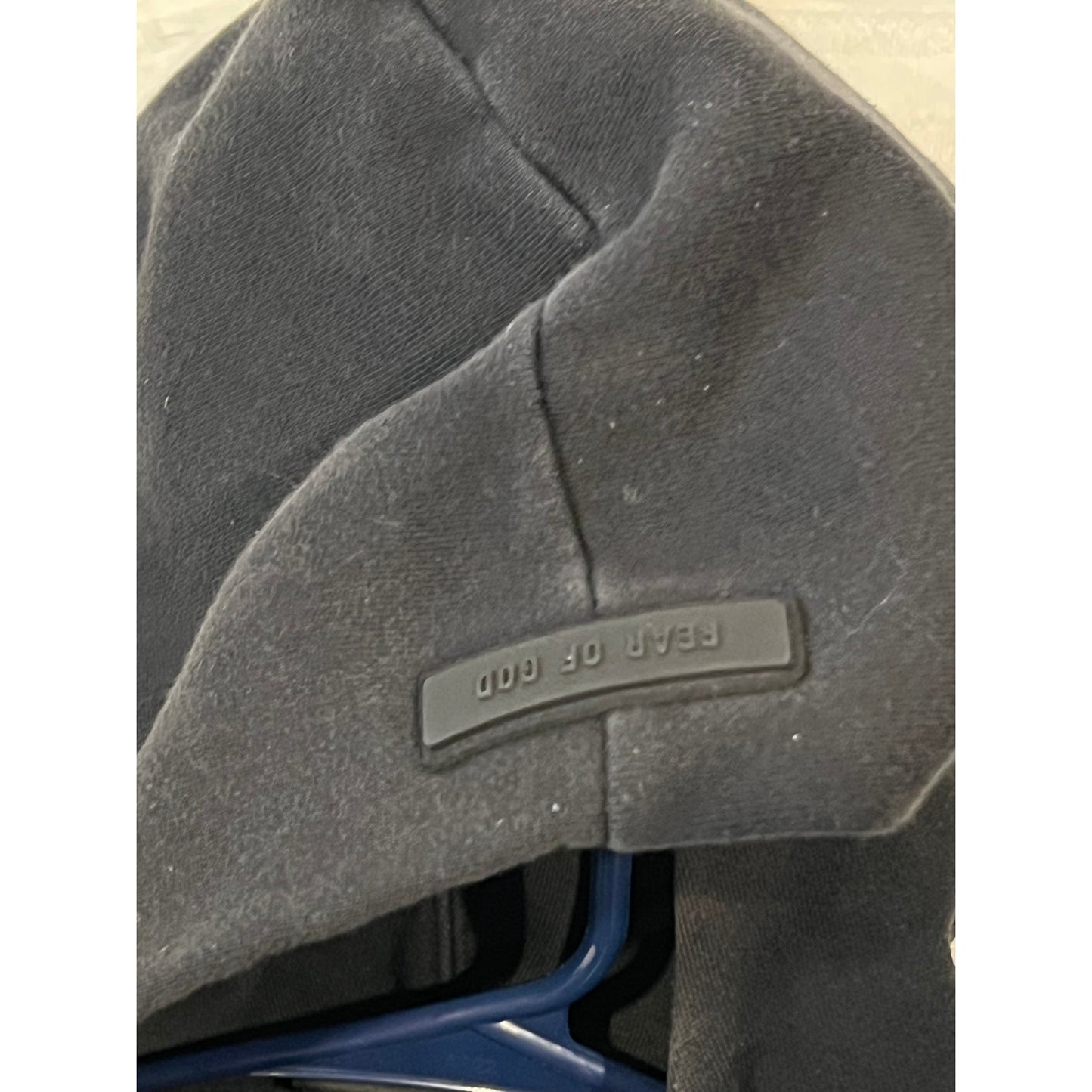 Essentials Fear of God Pullover Black Hoodie Mens XL