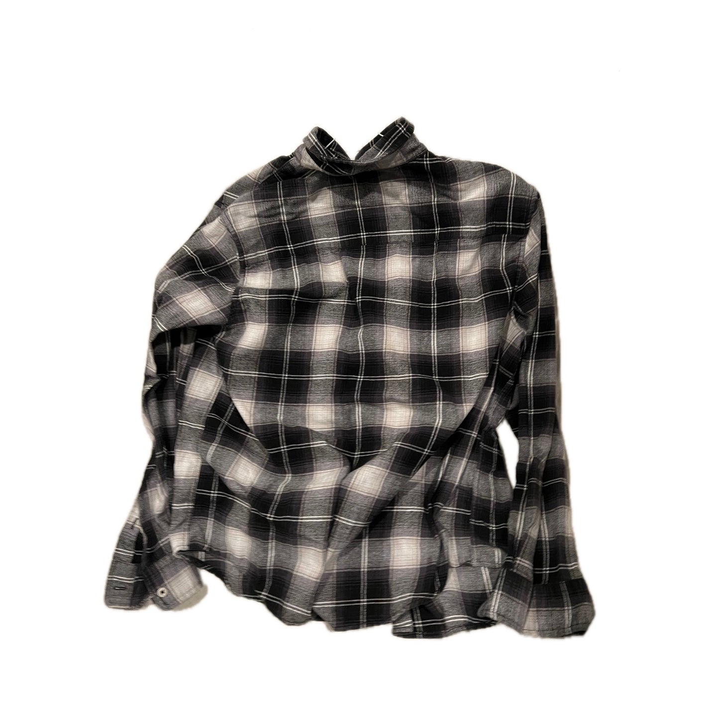 Aeropostale Black White Checkered Flannel Mens M