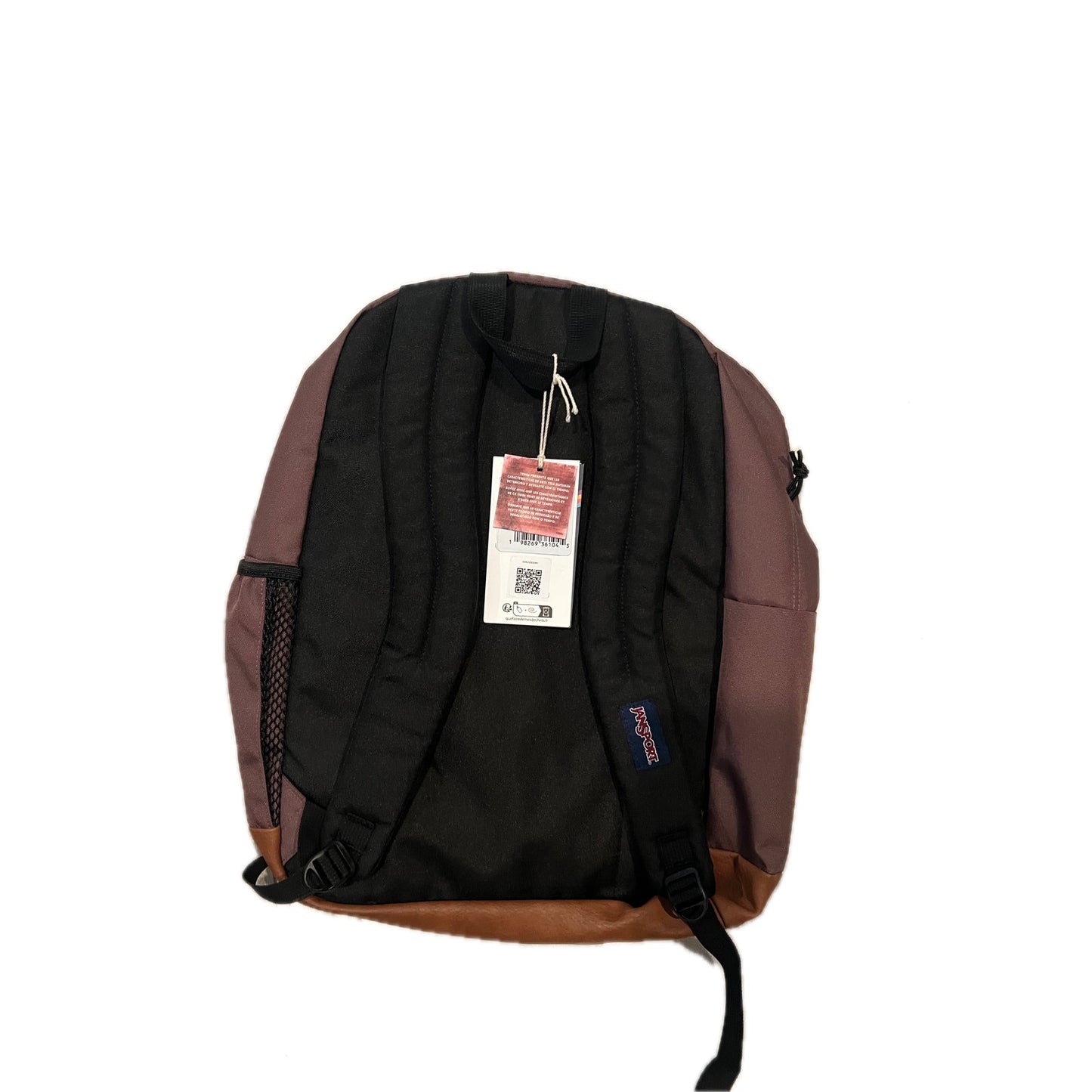 JanSport Cool Student School Backpack Black Brown Wine