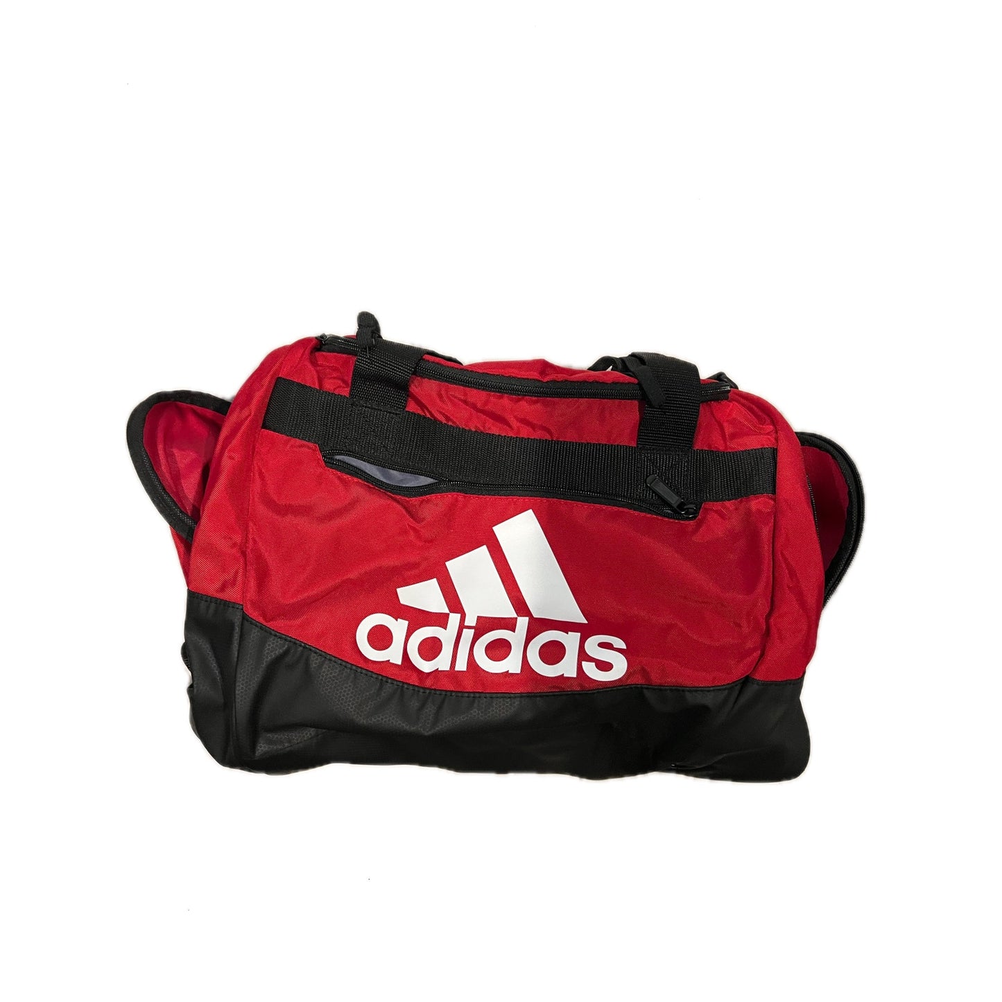 Adidas Defender IV Small 15"x11"x11" Red Black Duffel Bag