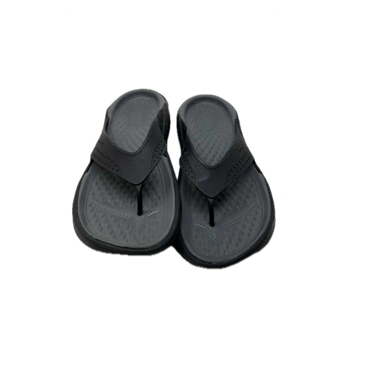 Sandalias Crocs Splash Flip Negro Gris Talla 11 para Hombre