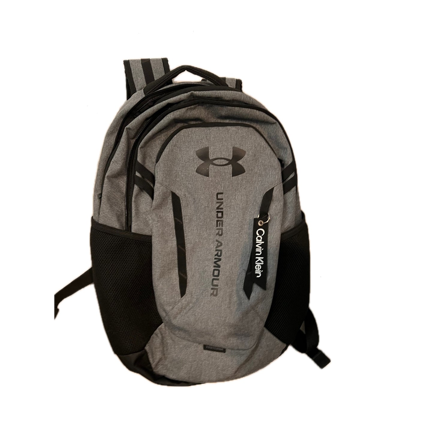 Under Armour Gray Black Hustle 6.0 Backpack