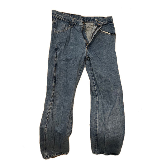 Rustler Blue Straight Leg Jeans Mens 34x32