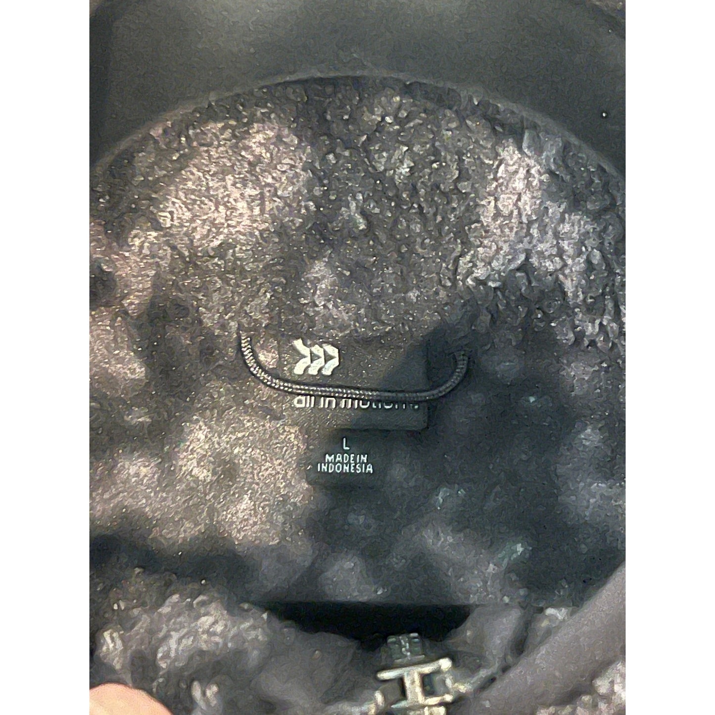 All In Motion Black Gray Fleece Jacket - Size L