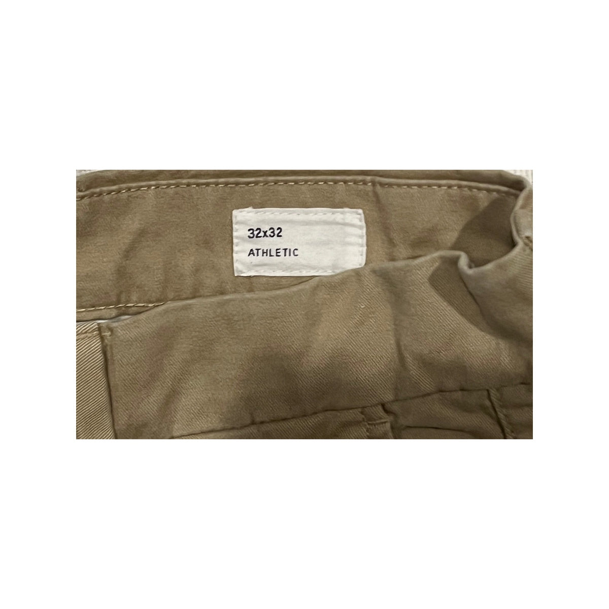 The Gap Athletic Fit Tan Flat Front Chinos Mens 32x32
