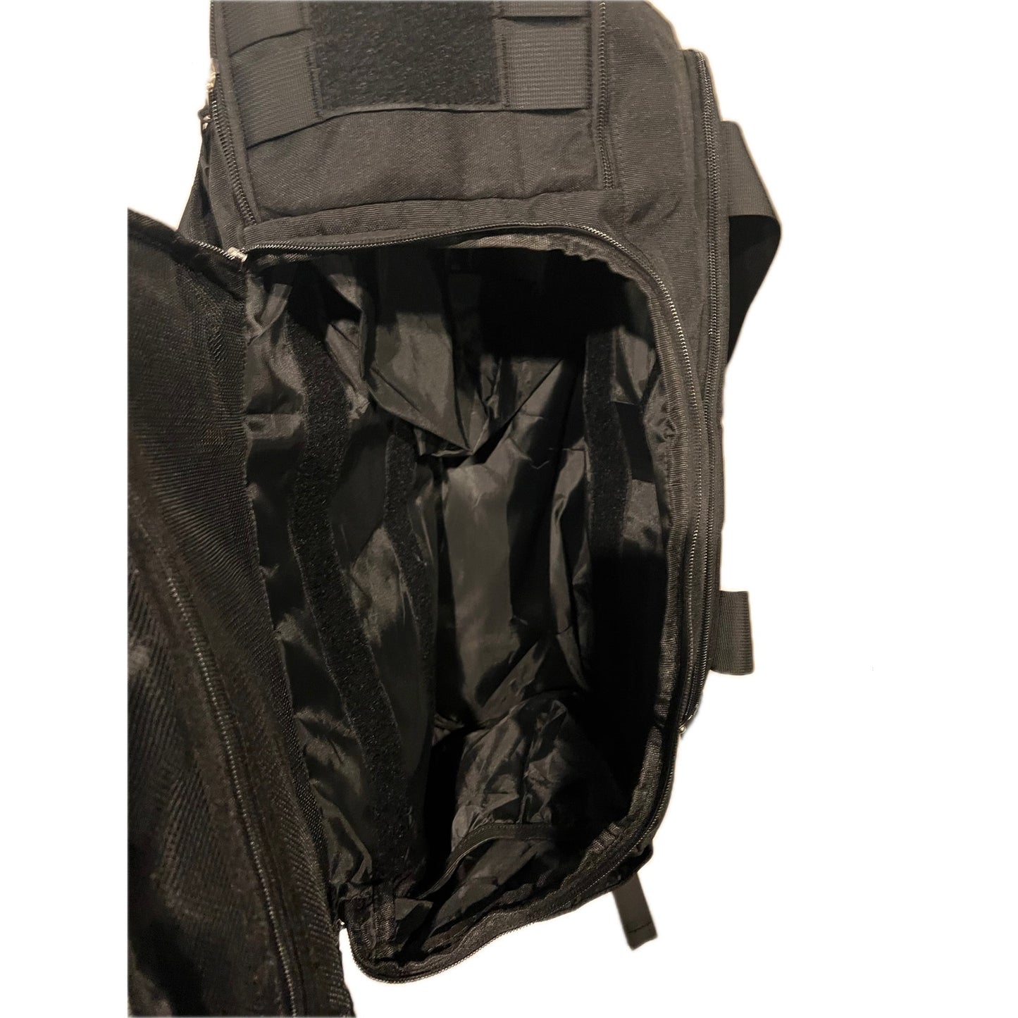 XL Tactical Canvas Black Backpack Duffel 22"x12"x10"