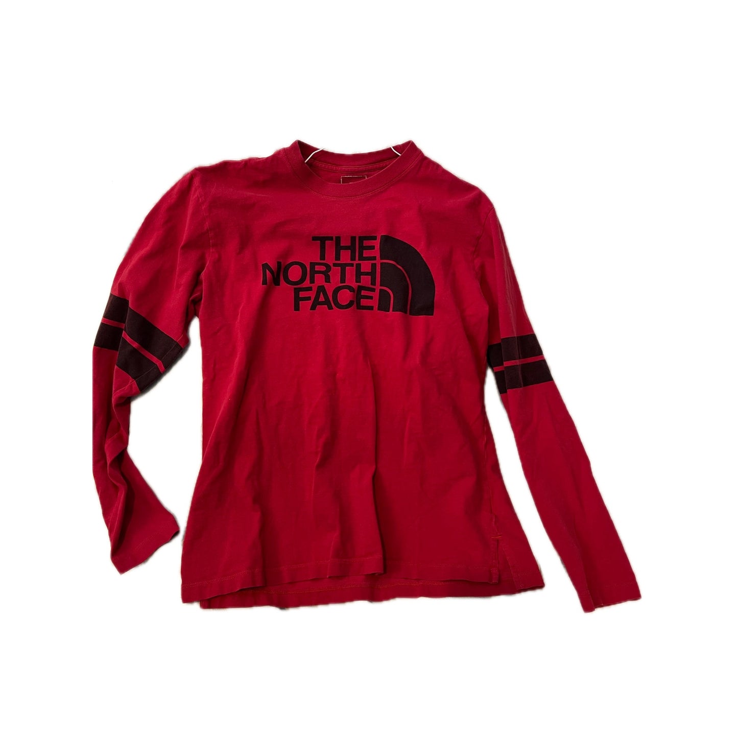 T-shirt à manches longues The North Face rouge et noir pour homme, taille M