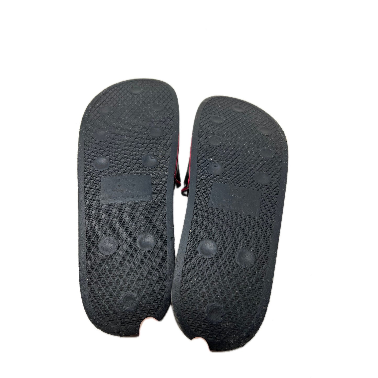 Pro Player Black Red Sandals Slides Mens 10 Womans 11