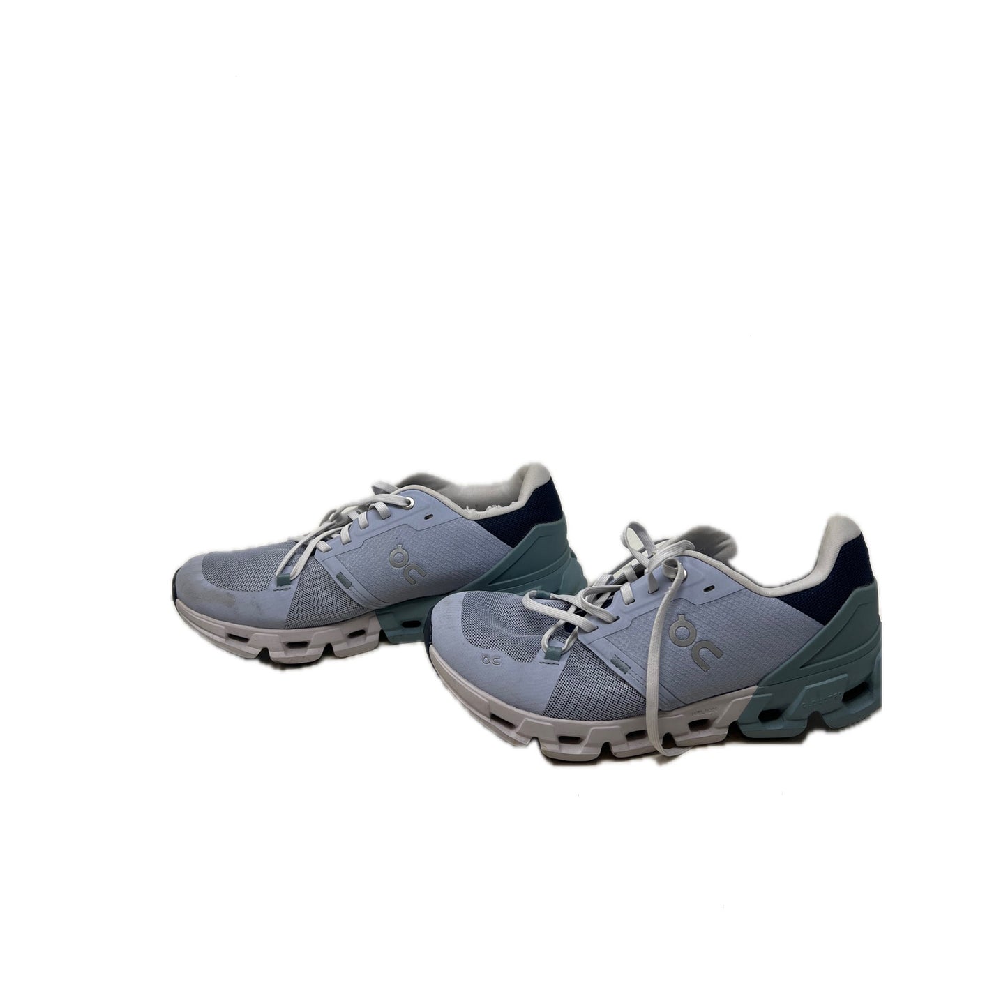 On Cloudflyer Low Blue Runners Womans Size 8