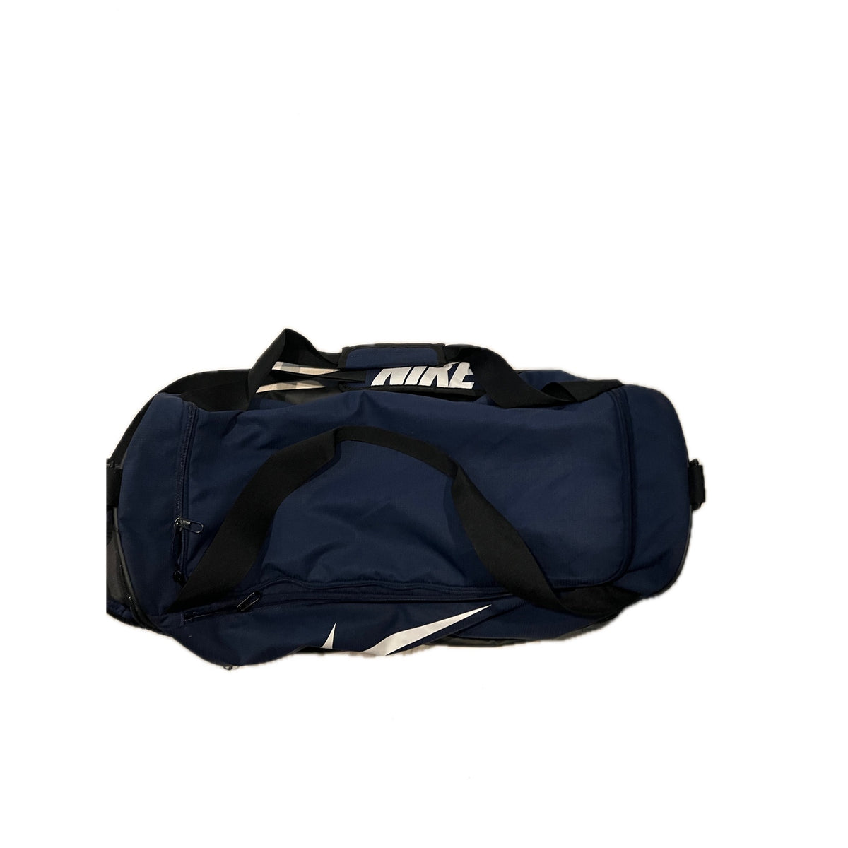 Nike Brasilia 9.5 Blue Black Medium 60L Duffel Gym Bag