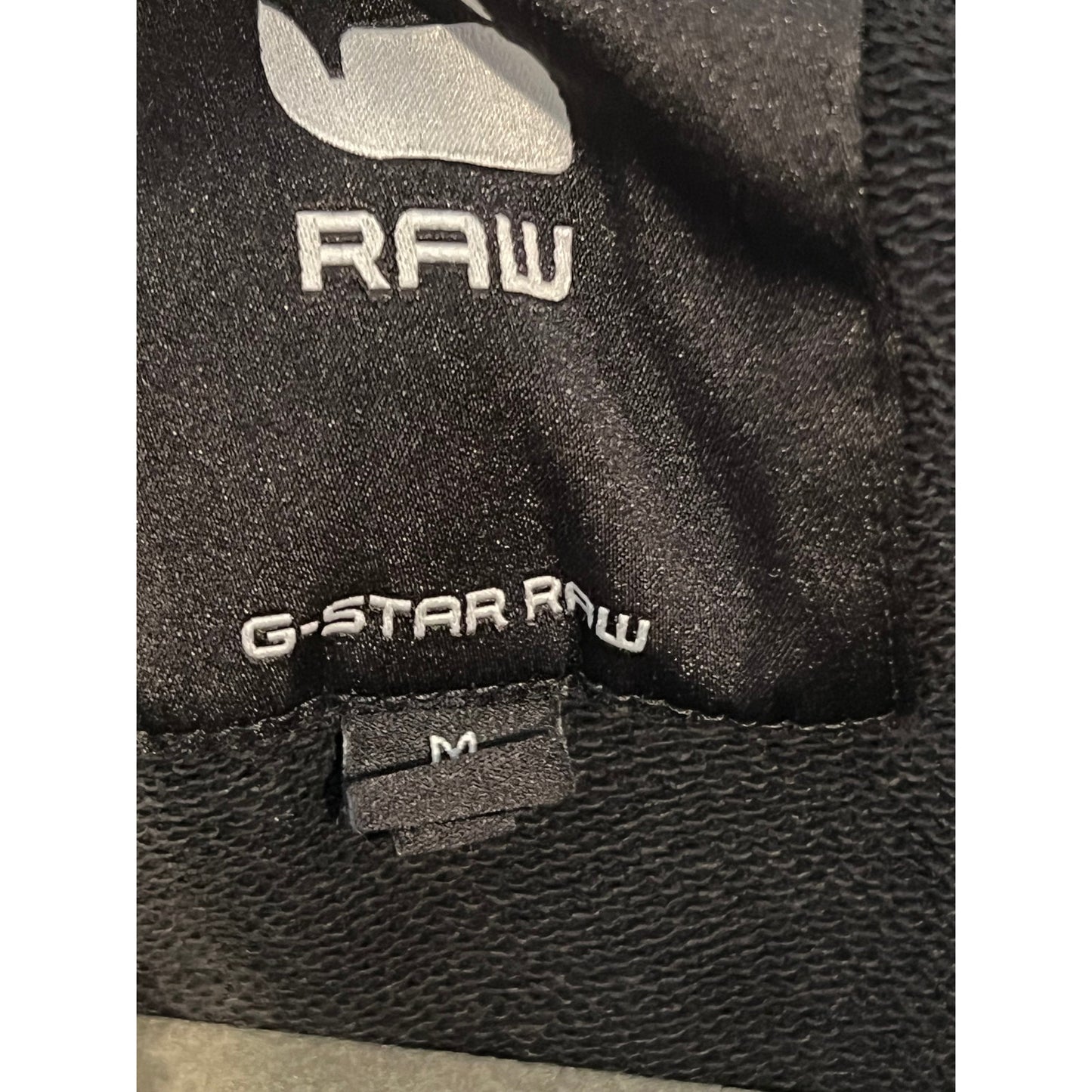 G-STAR RAW Originals Black Full Zip Hoodie - Size M