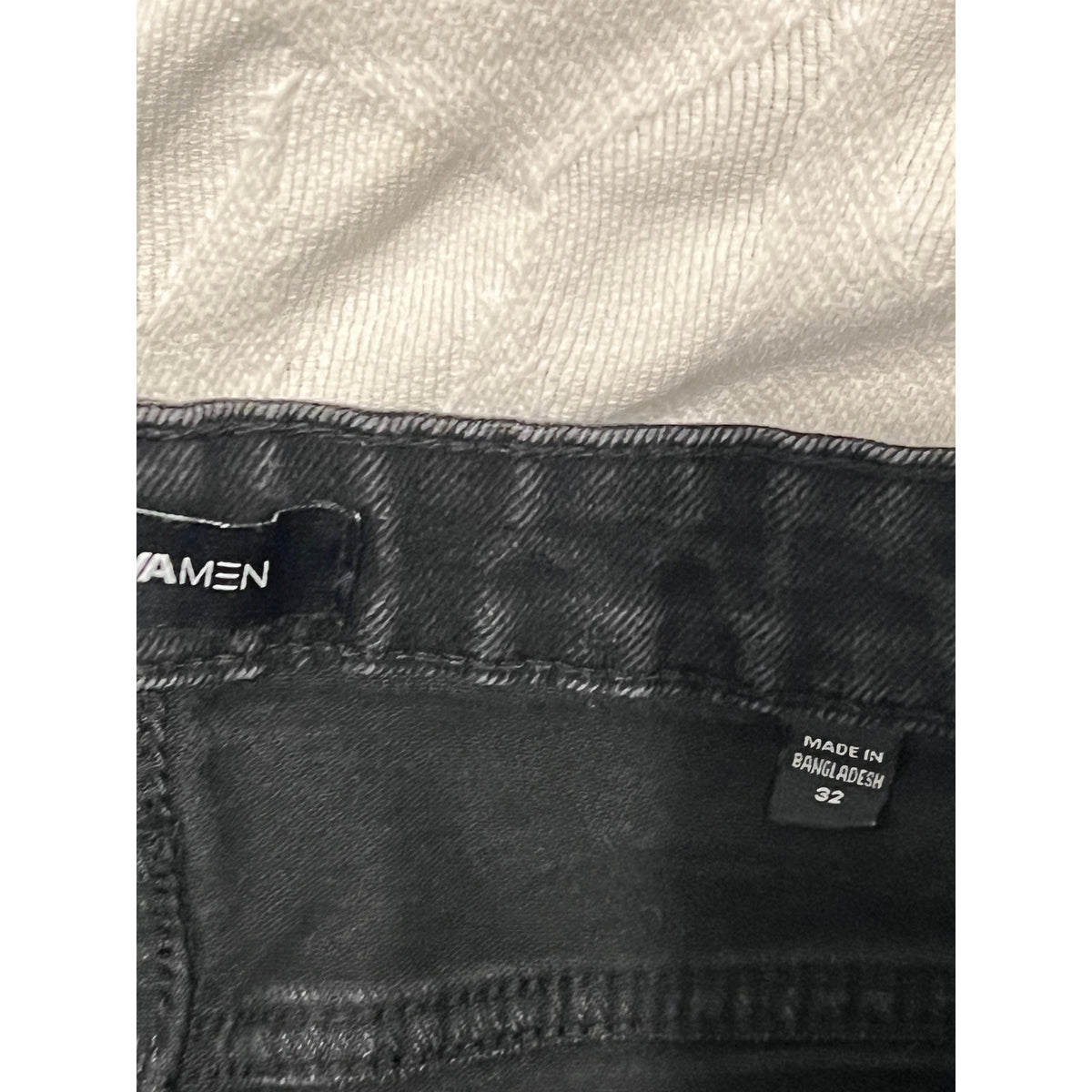 Fashion Nova Mens Straight Black Jeans 32x29