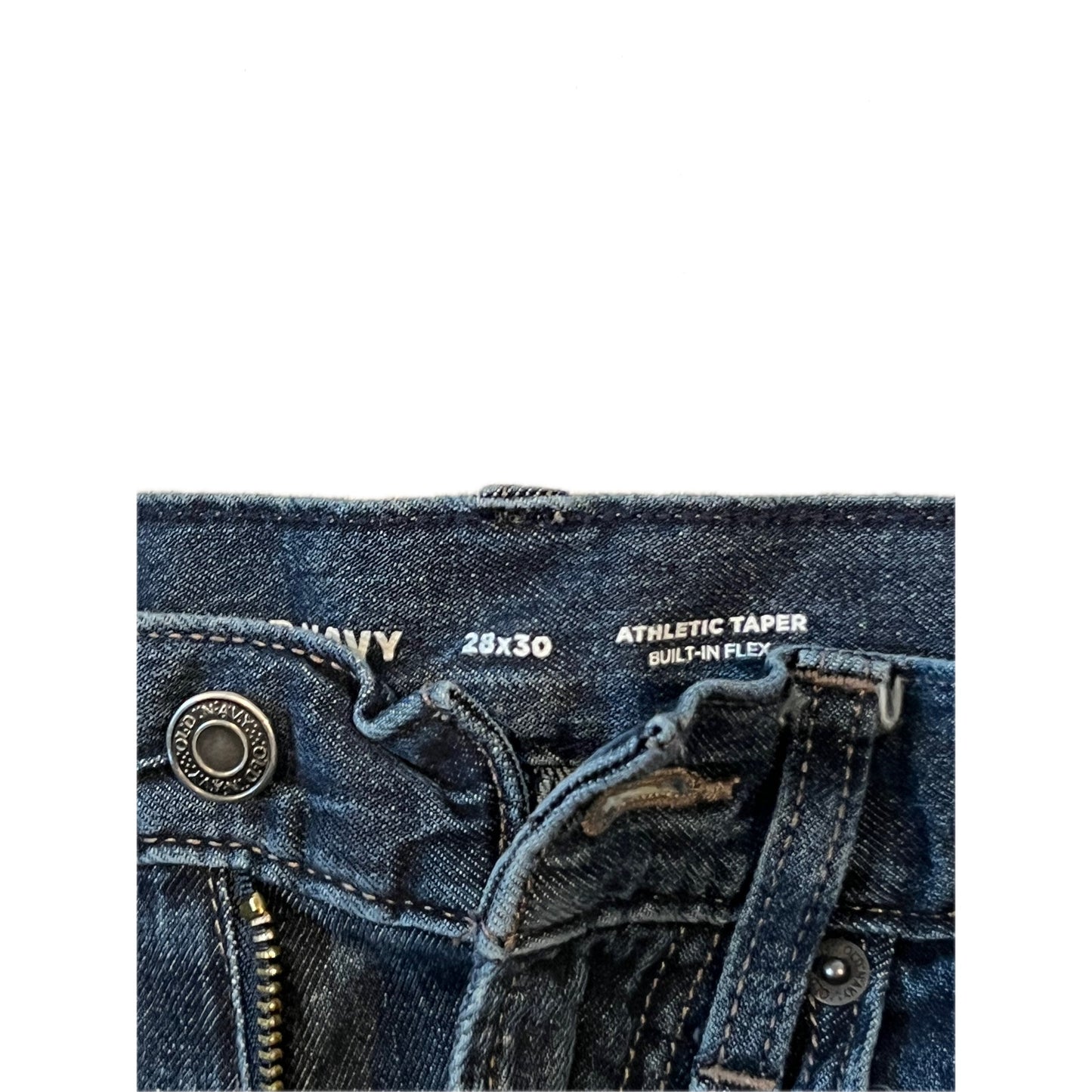 Old Navy Athletic Taper Jeans azules para hombre 28x30