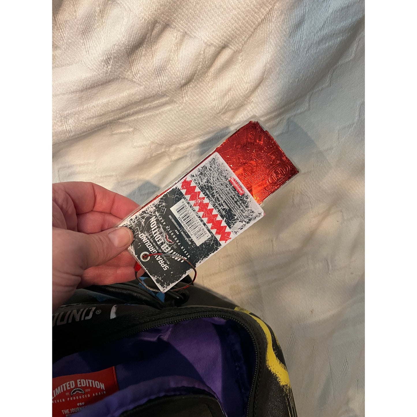 Sprayground Shark Central Stencils Backpack Includes Tags