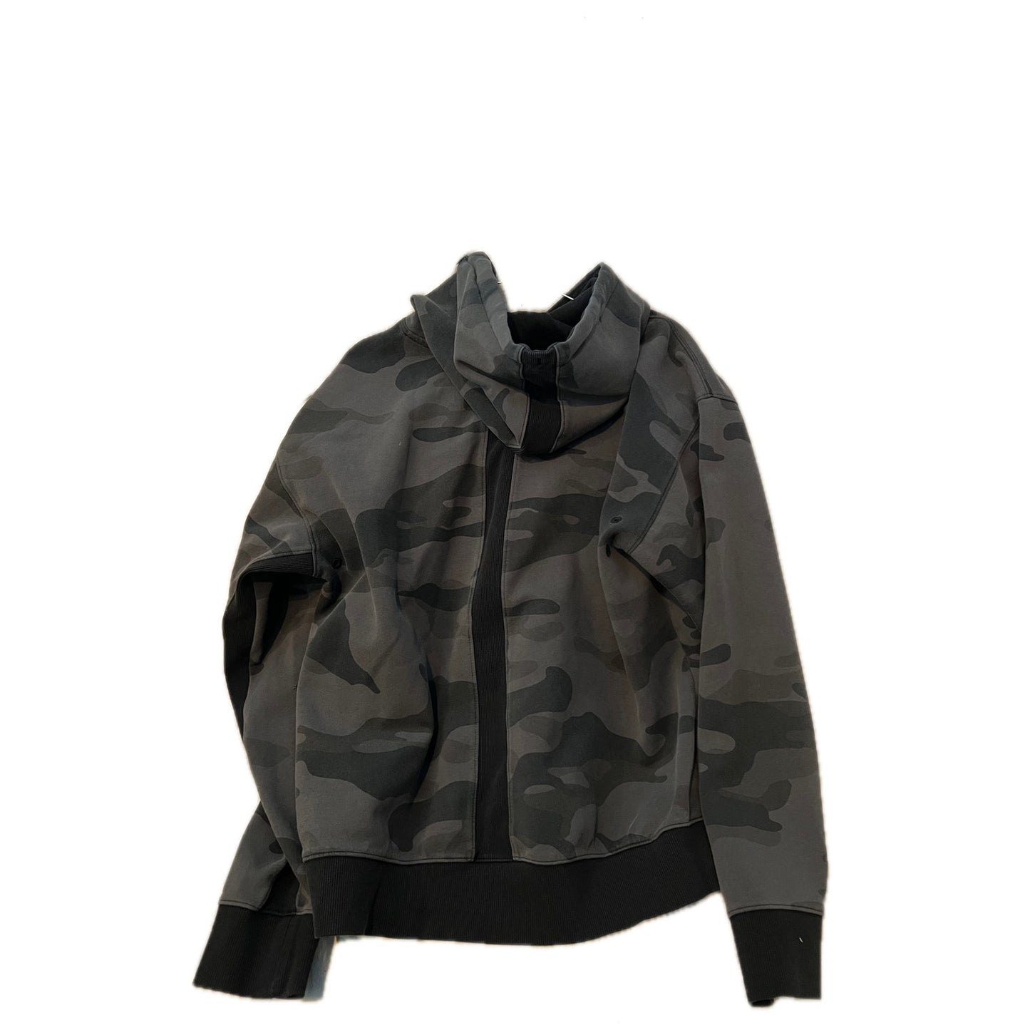 Sweat à capuche camouflage Champion vert gris, homme, taille L