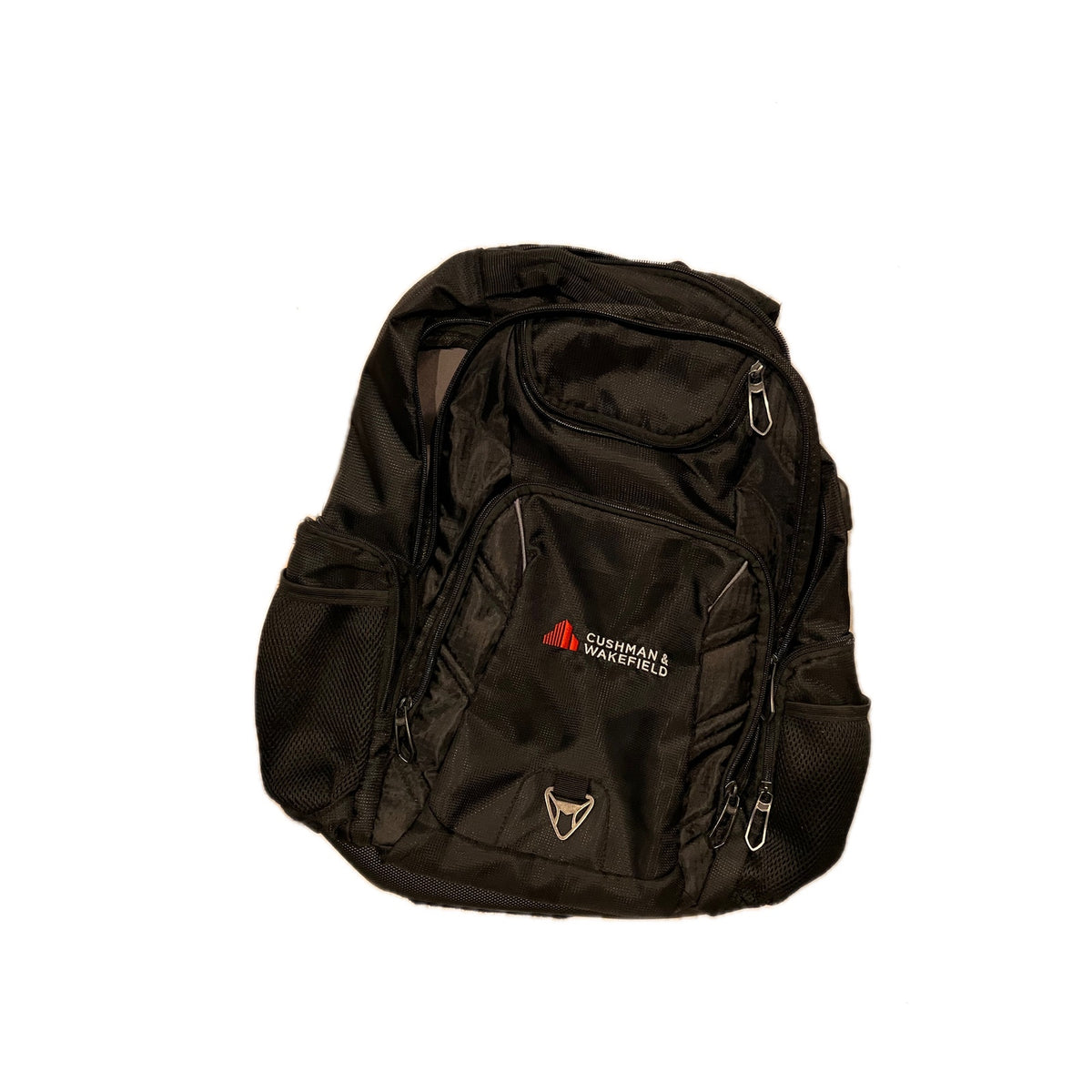 Water Resistant 17" Laptop Backpack Black w Corp Logo