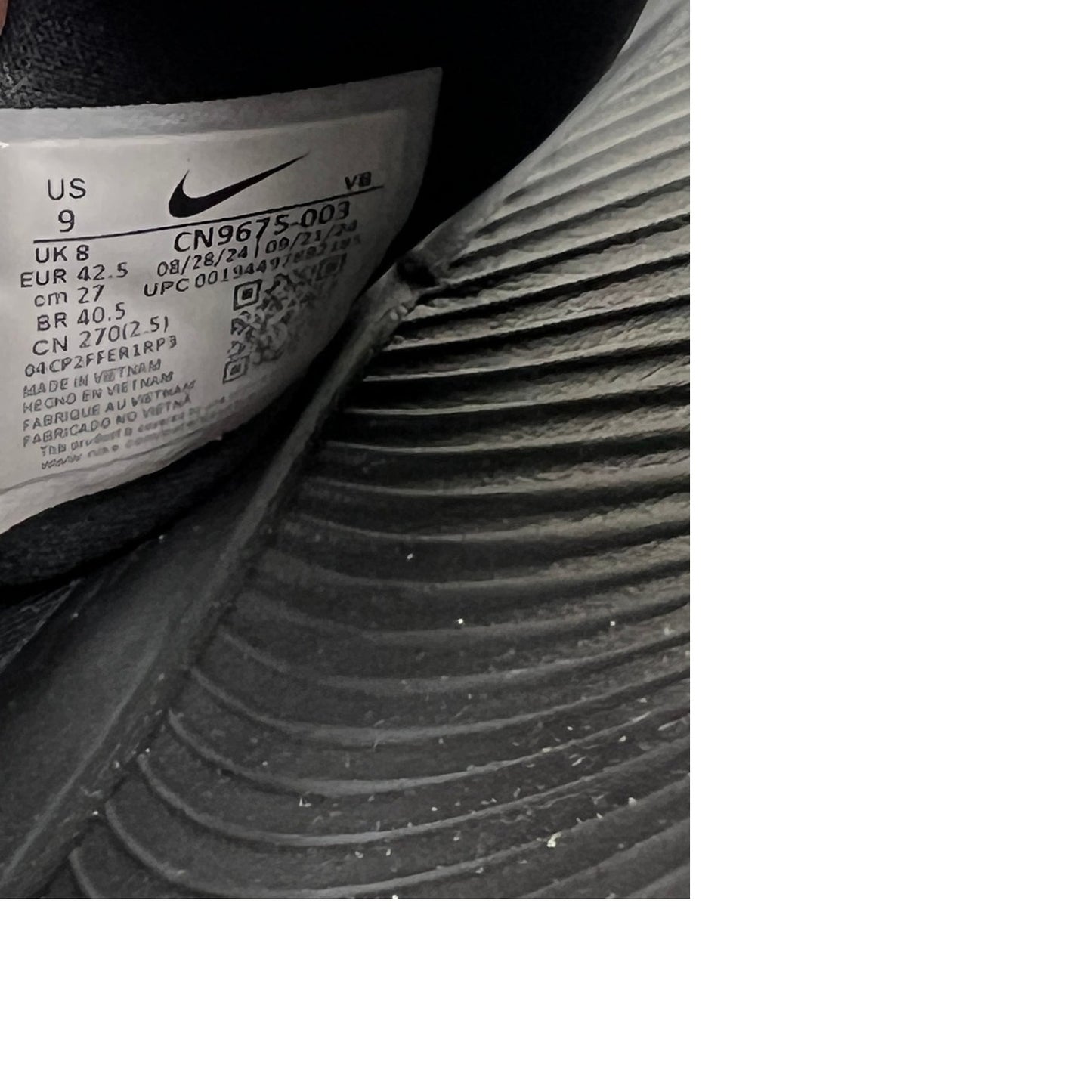 Nike Victori One Slide Triple Black CN9675-003 Mens 9