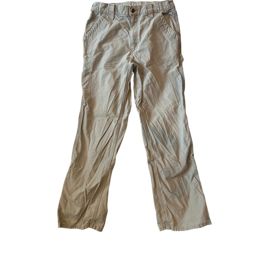 Carhartt Straight Fit Khaki Color Carpenter Jeans Mens 30x29