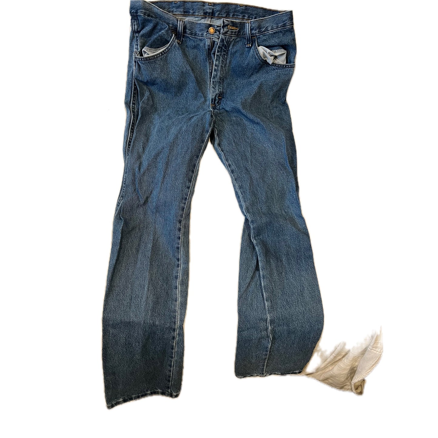 Rustler Straight Fit Blue Jeans 34x34