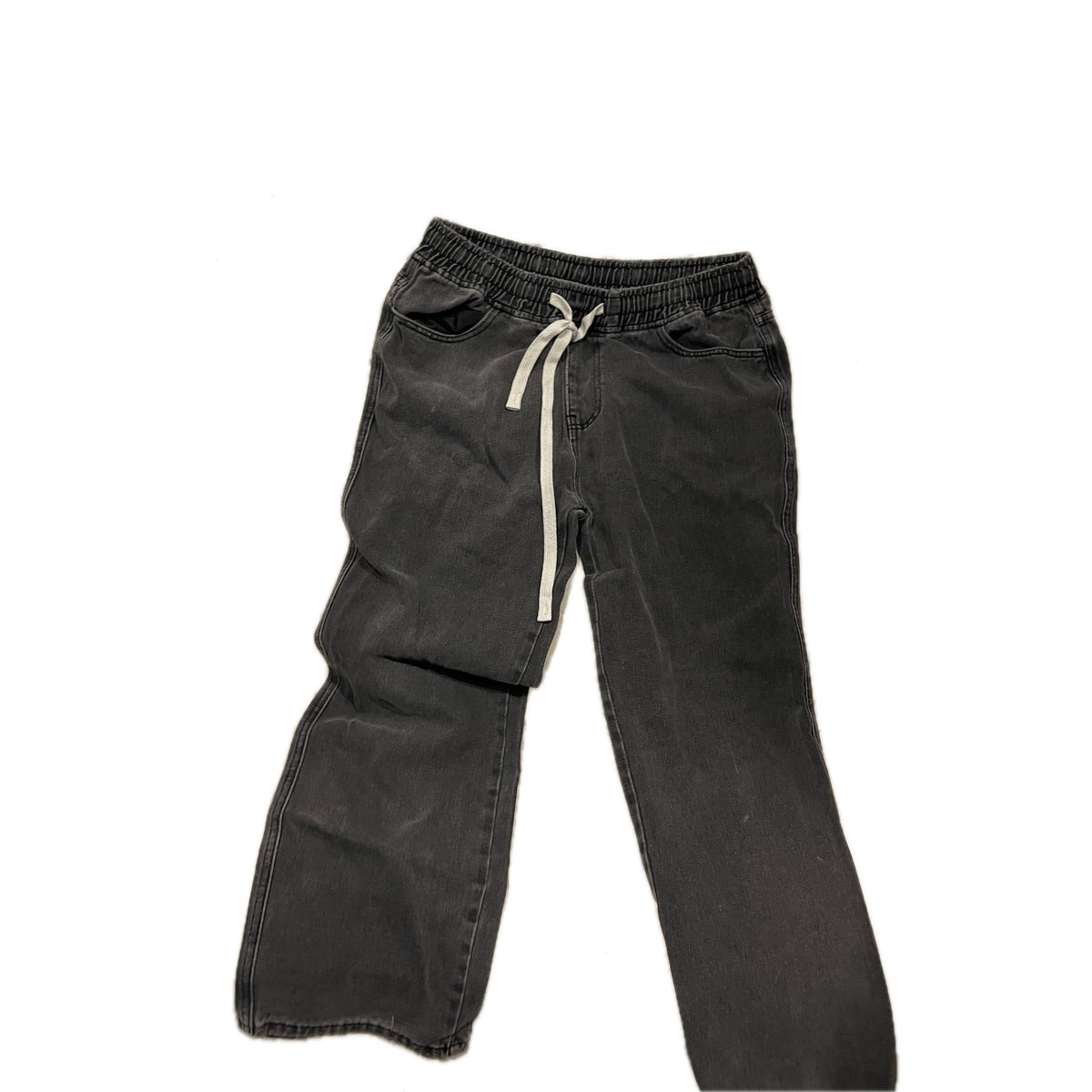 Jeans Clothing Co Black Drawstring Jeans Mens 30x27