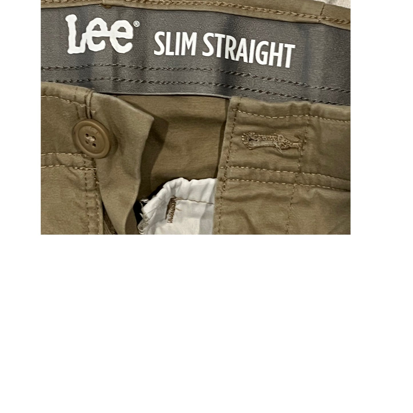 Lee Slim Straight Tan Chino Pants Mens 29x30