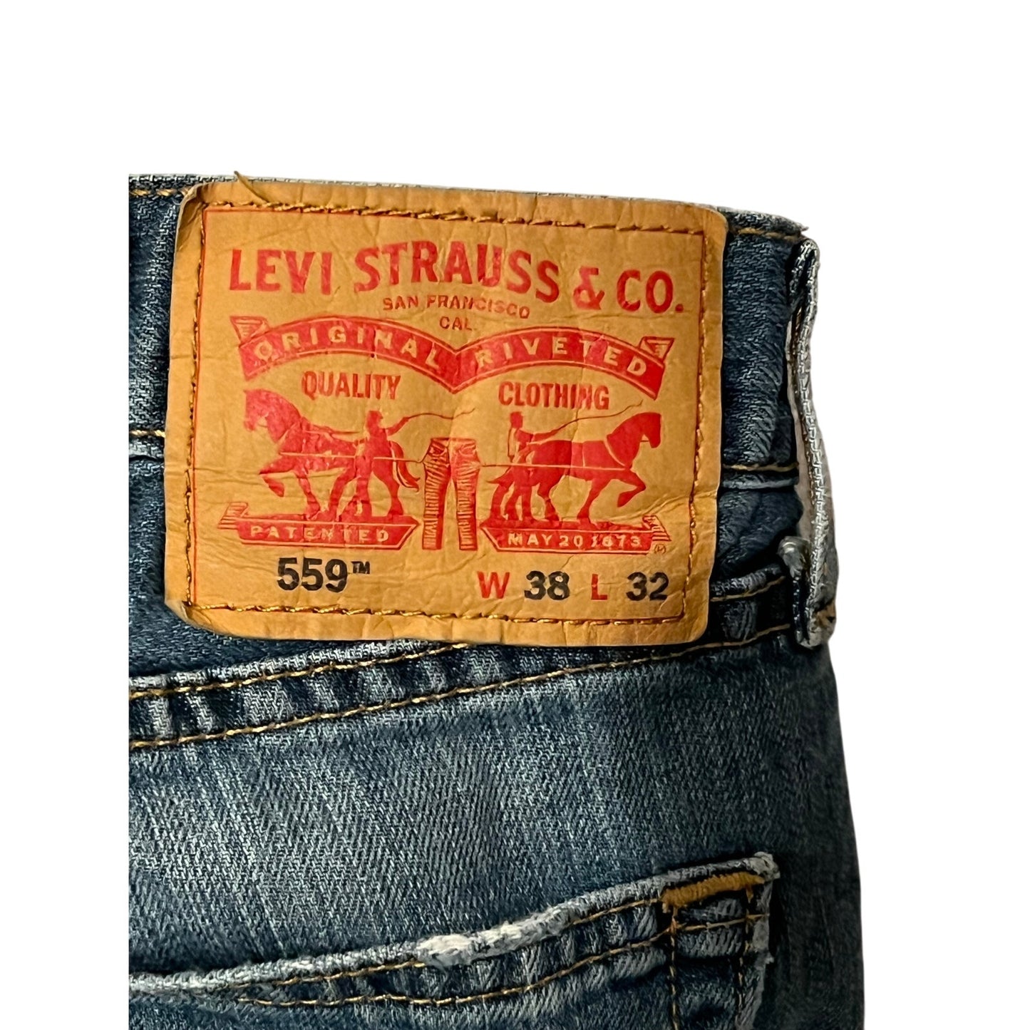 Levi's 559 Relaxed Fit Straight Leg Jeans 38x32