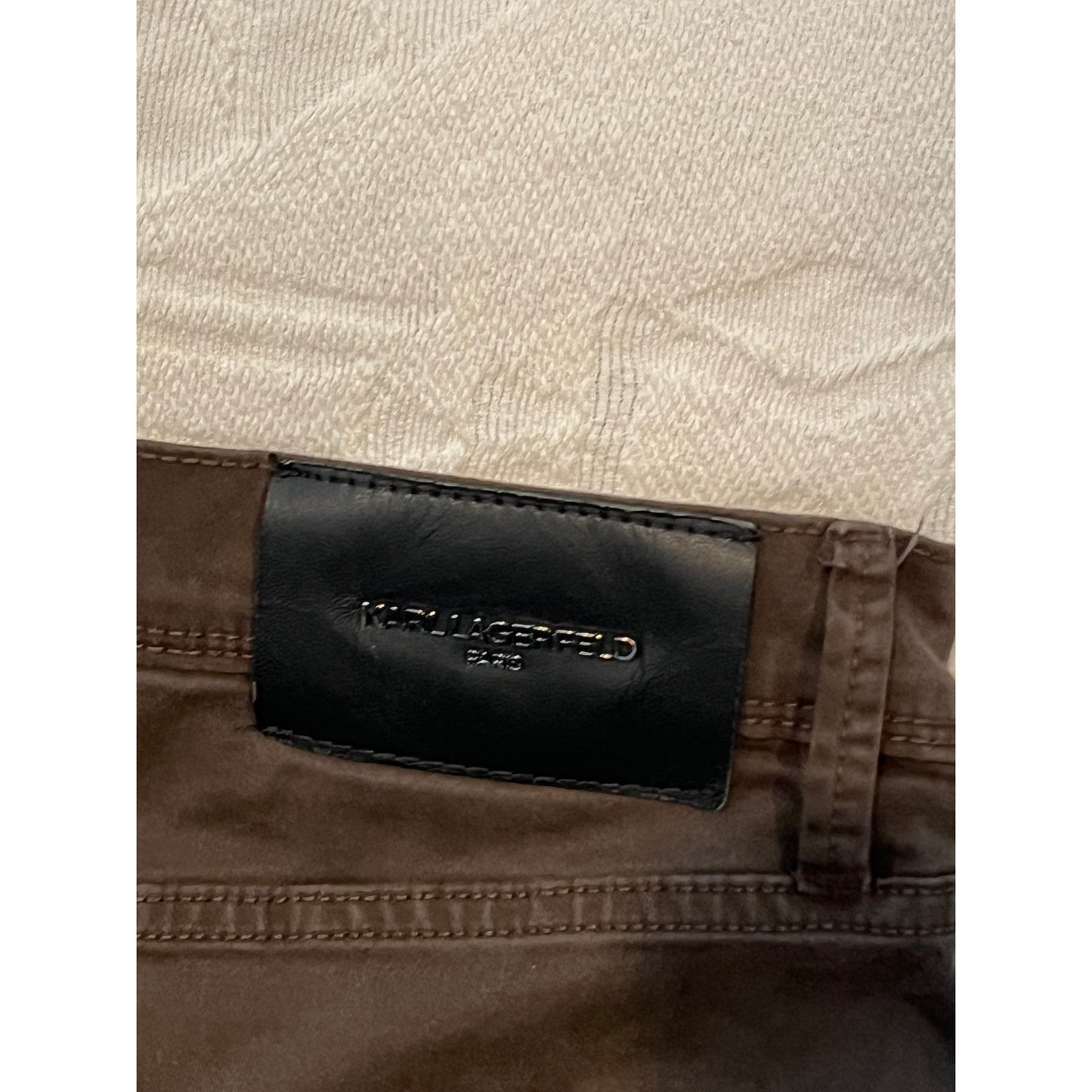 Jeans marron Karl Lagerfeld homme 36x29