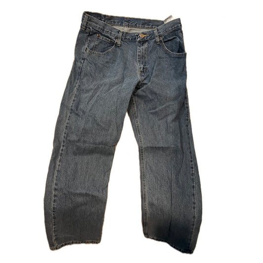 Wrangler Straight Leg Blue Jeans Mens 34x30