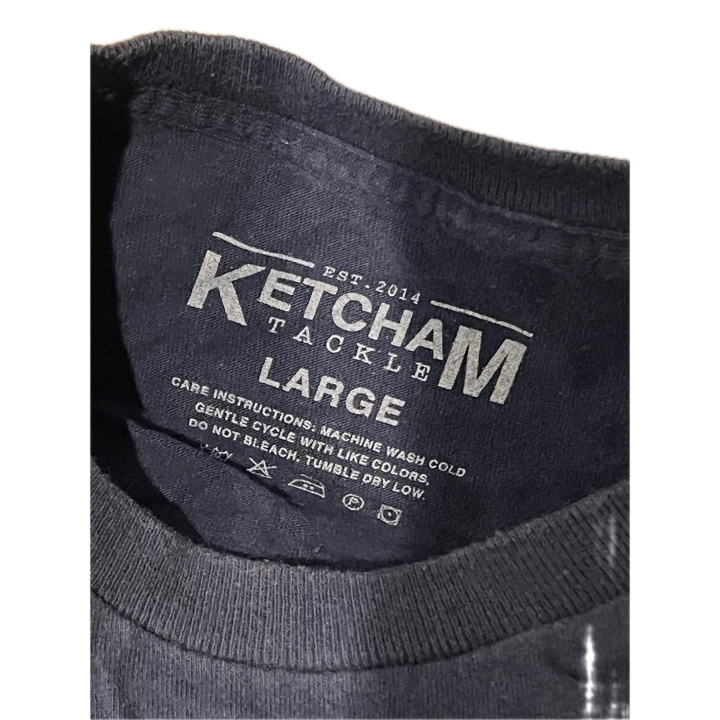 Katcham Bait and Tackle Camiseta de manga larga para hombre, talla L