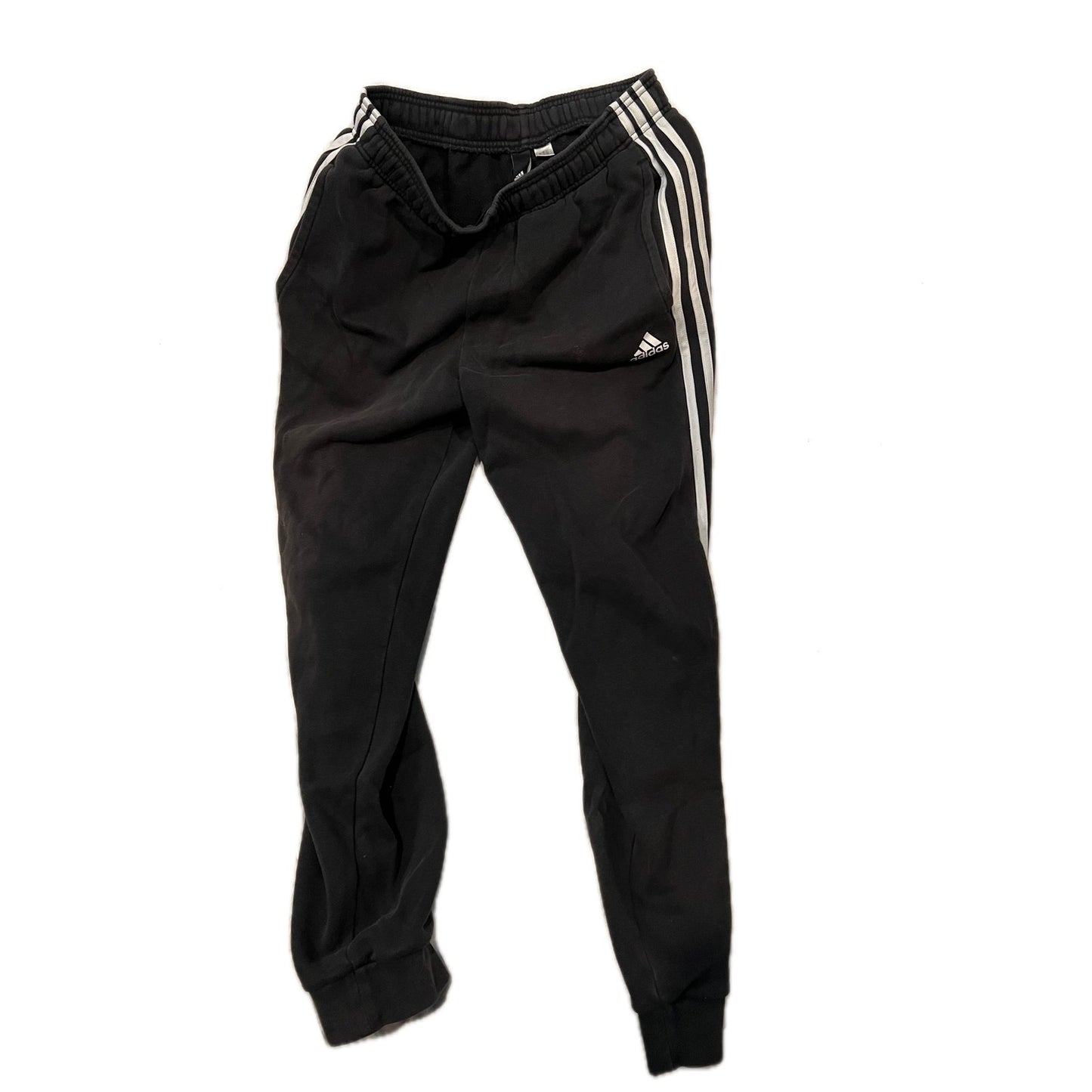 Adidas Black White Straight Ankle Joggers Mens M