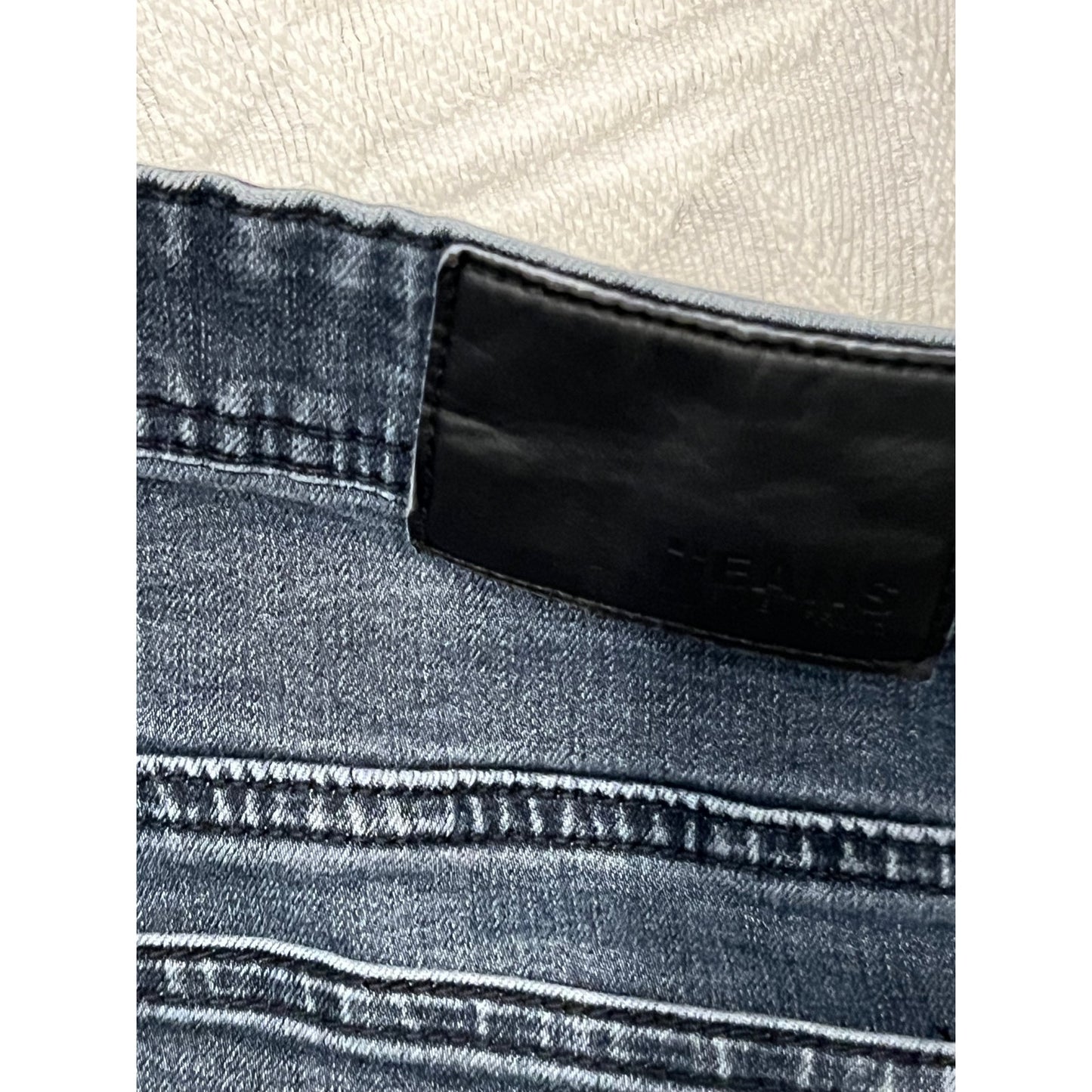 Buffalo David Bitton Jean noir coupe droite ajustée Homme 26x30