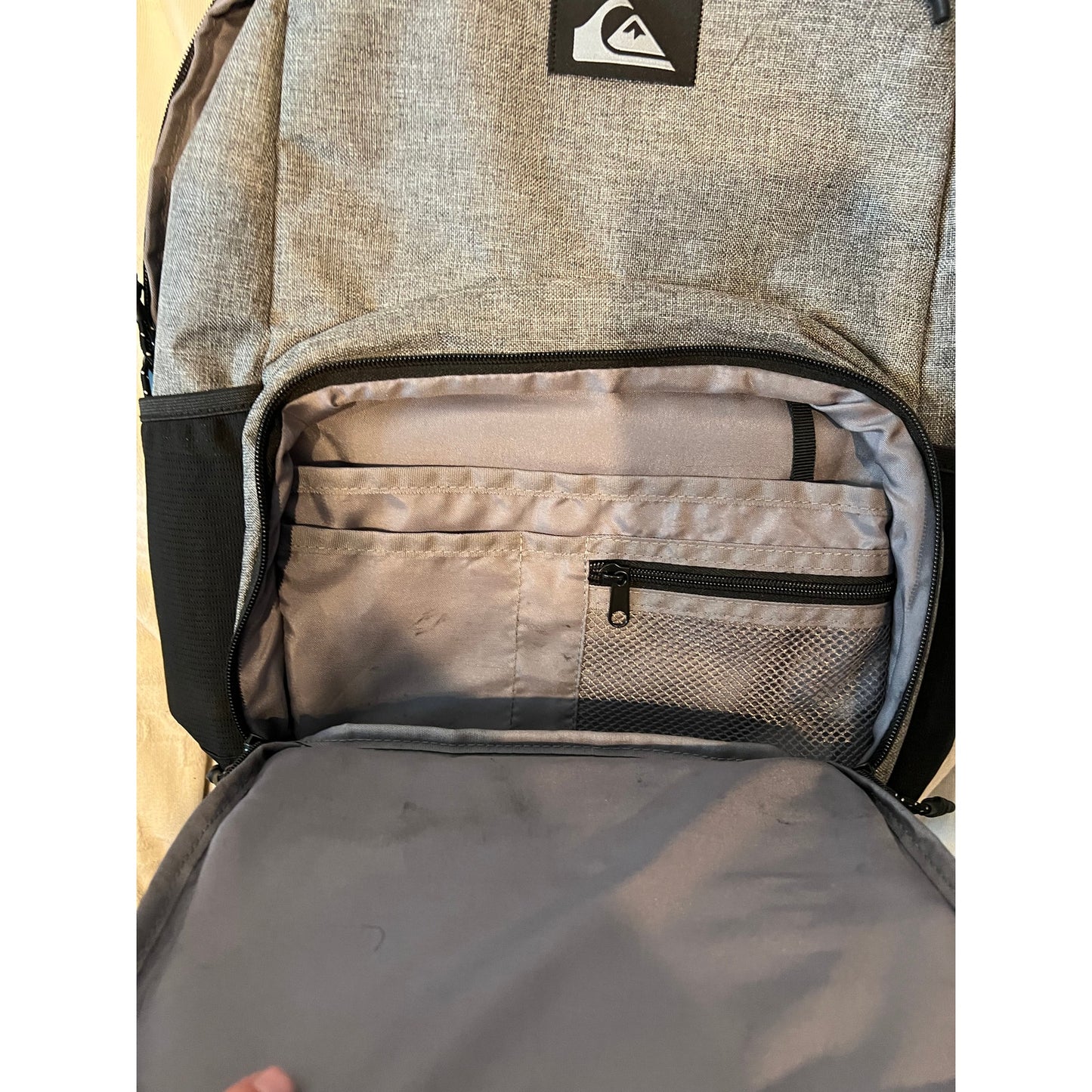 Quiksilver Gray Black Skater Backpack