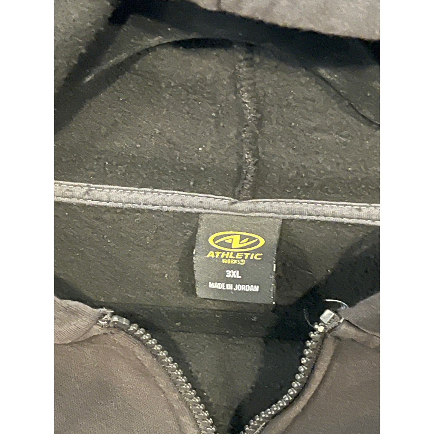 Athletic Works Brown Full Zip Up Hoodie Mens 3XL