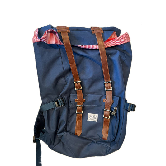 Kaukko Blue Red Classic Top Loading Backpack