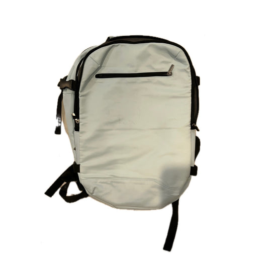 Mochila de día Open Story Signature color crema, verde y negro