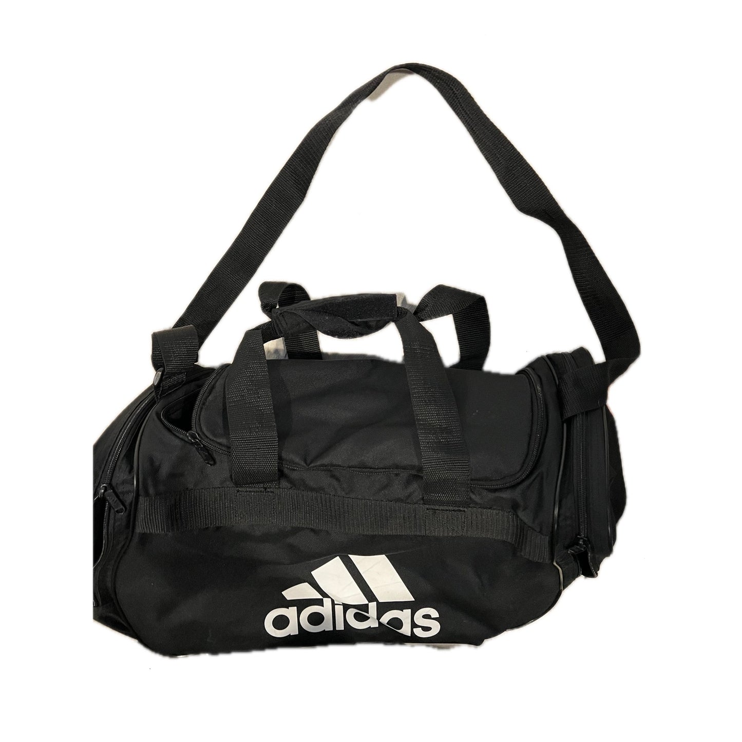 Adidas Defender Medium 20"x12"x10" Black White Duffel Bag