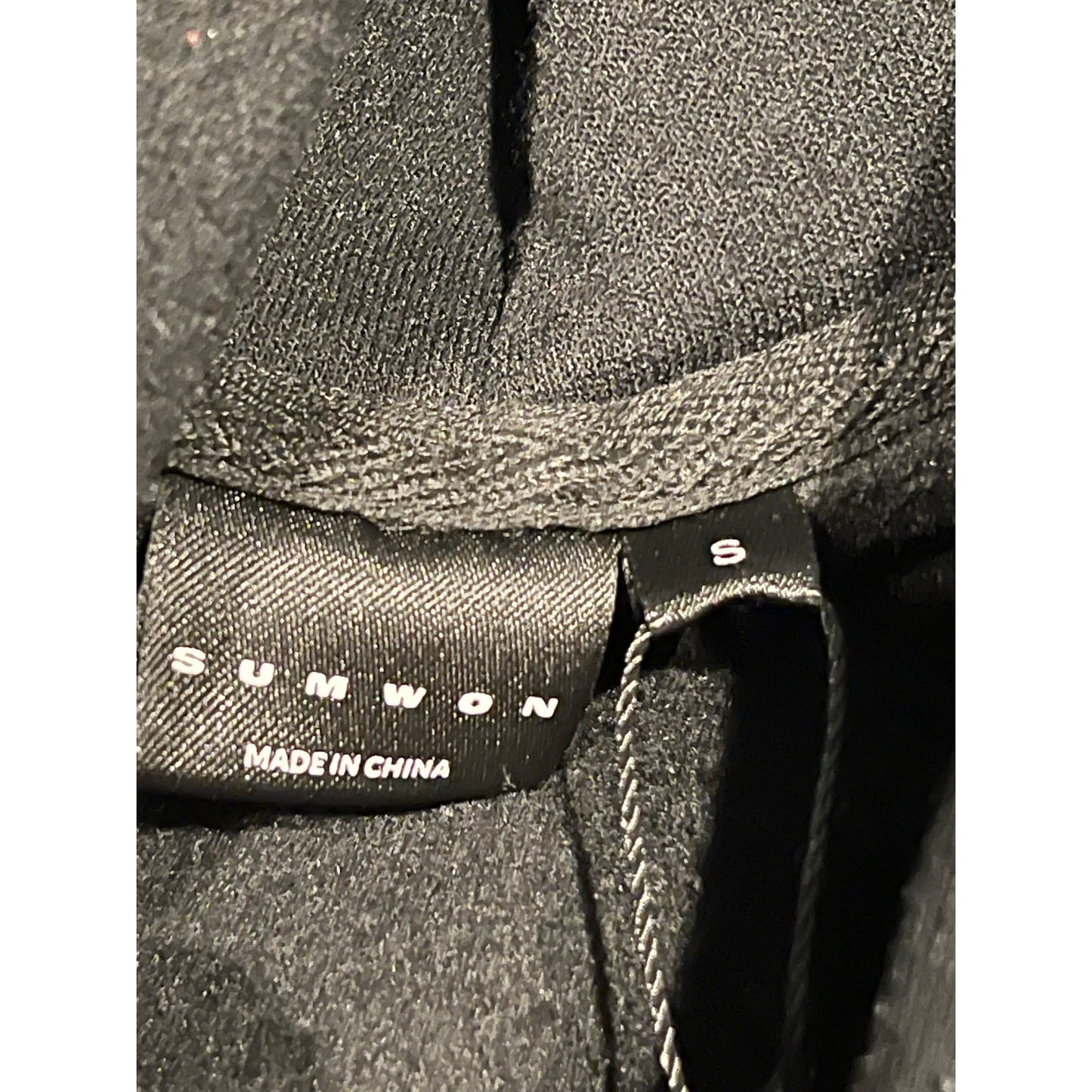 Sumwon Black Pullover Hoodie Mens Small