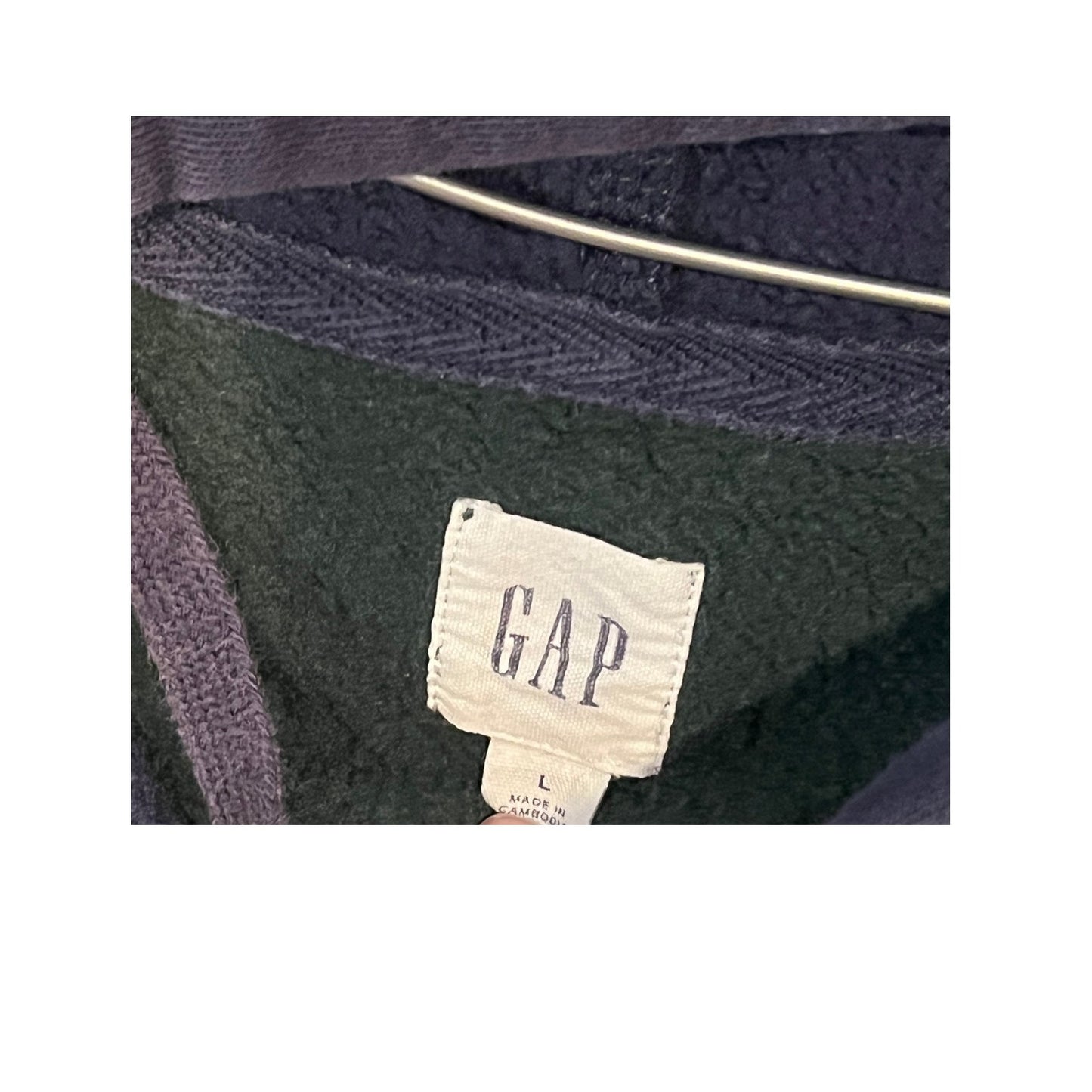 The Gap Zip Up Green Hoodie Mens L