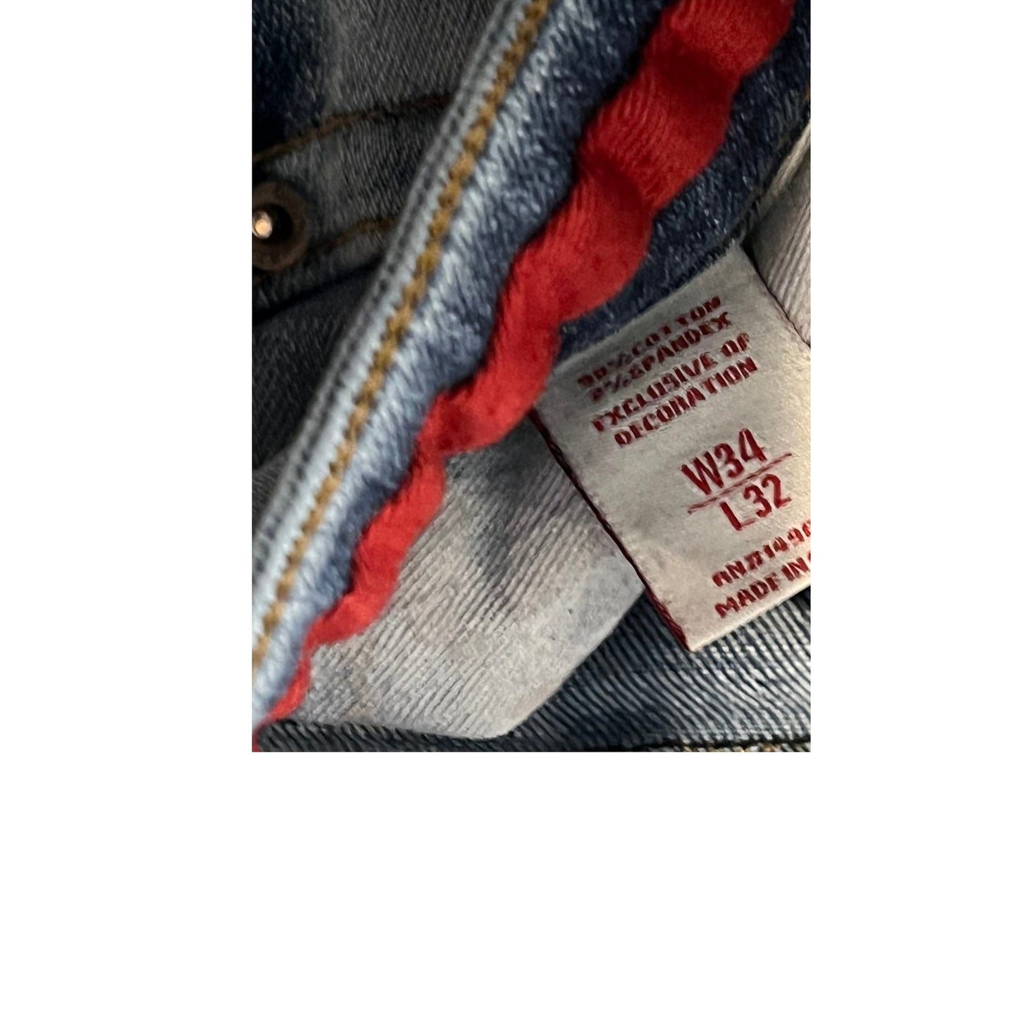 Smuggler's Moon Customized Streetwear Jeans Men's 34x32