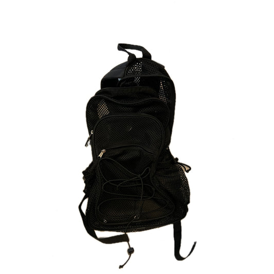 Mochila Transparente Genérica de Malla Negra