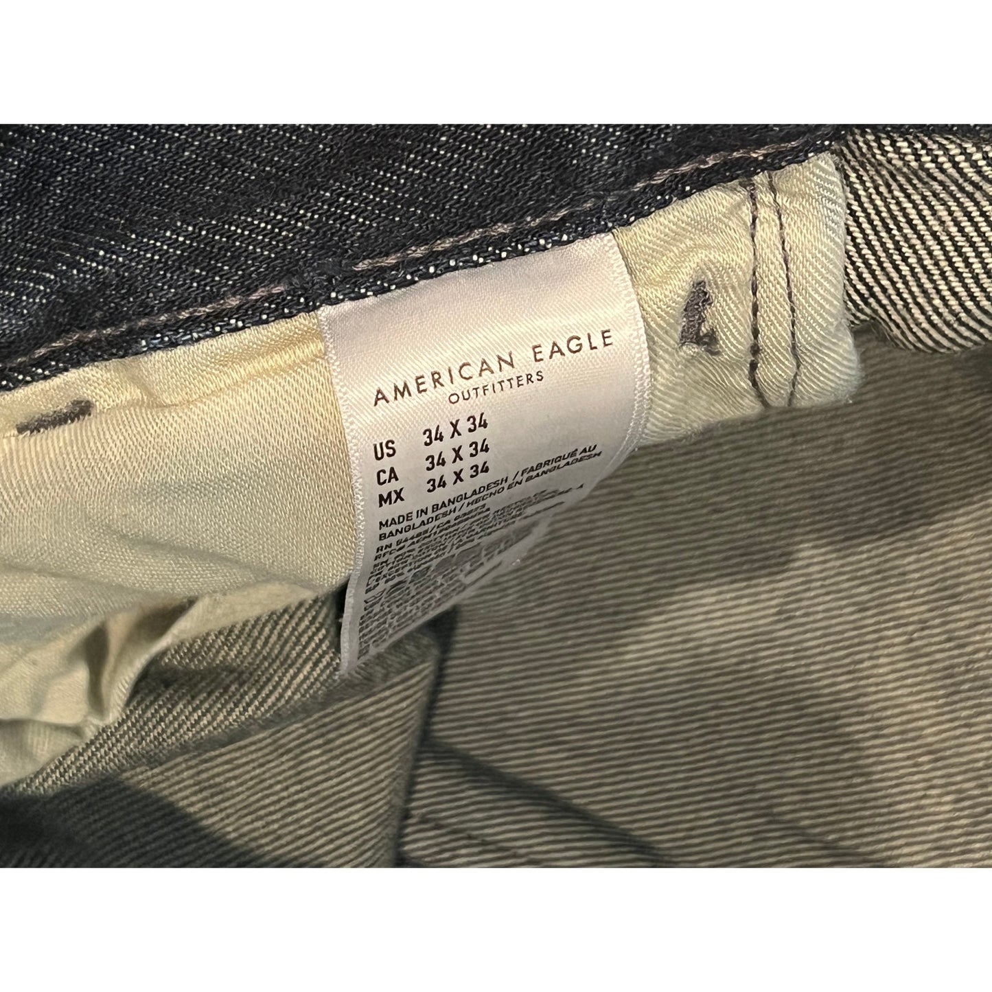American Eagle True Colors Loose Jeans Blue Mens 34x34
