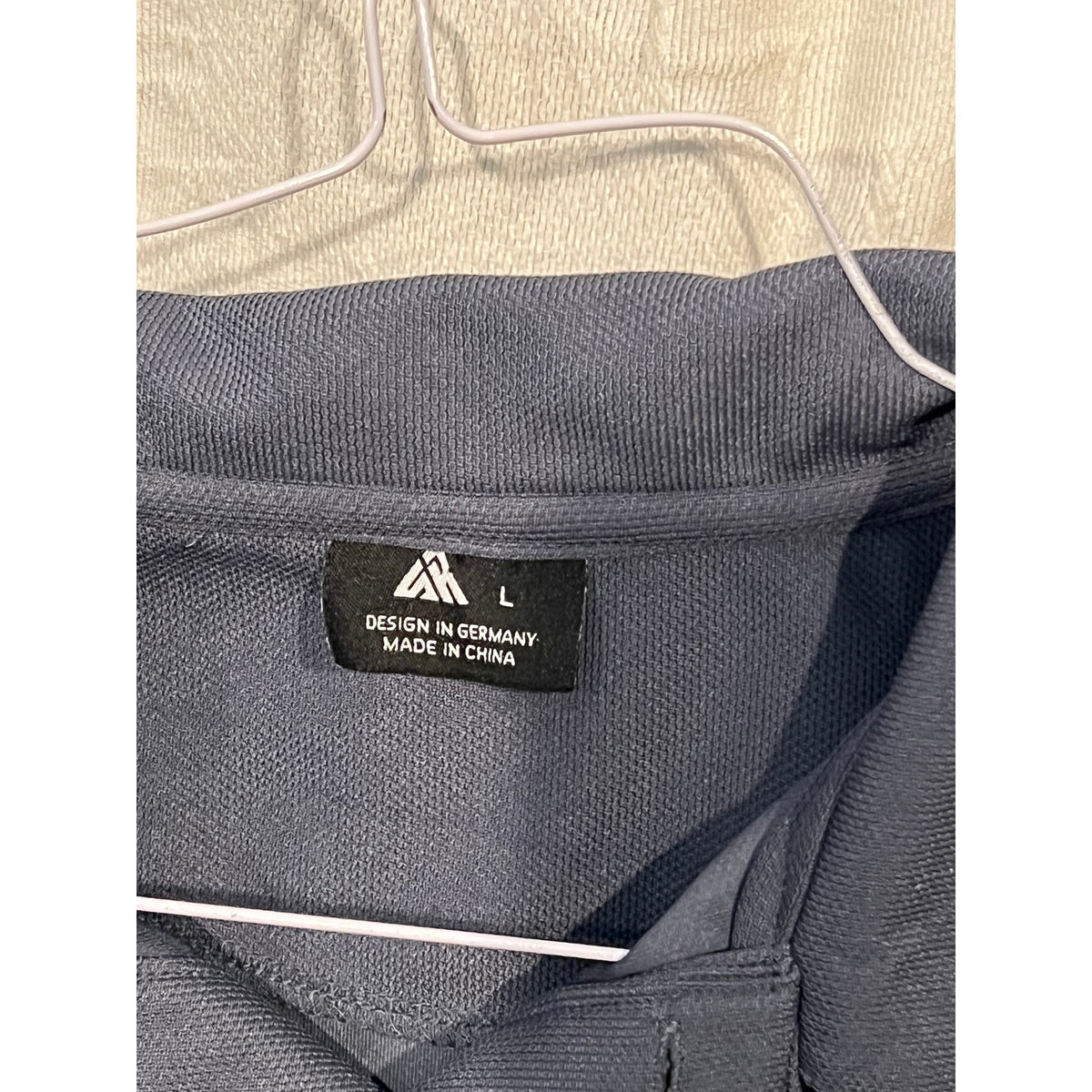 Design in Germany Gray Polo Shirt Mens Large