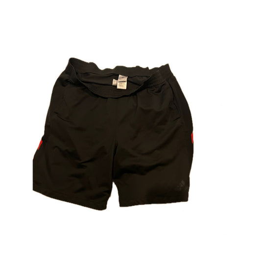 Adidas Black Red Three Stripe Athletic Shorts Mens XXL