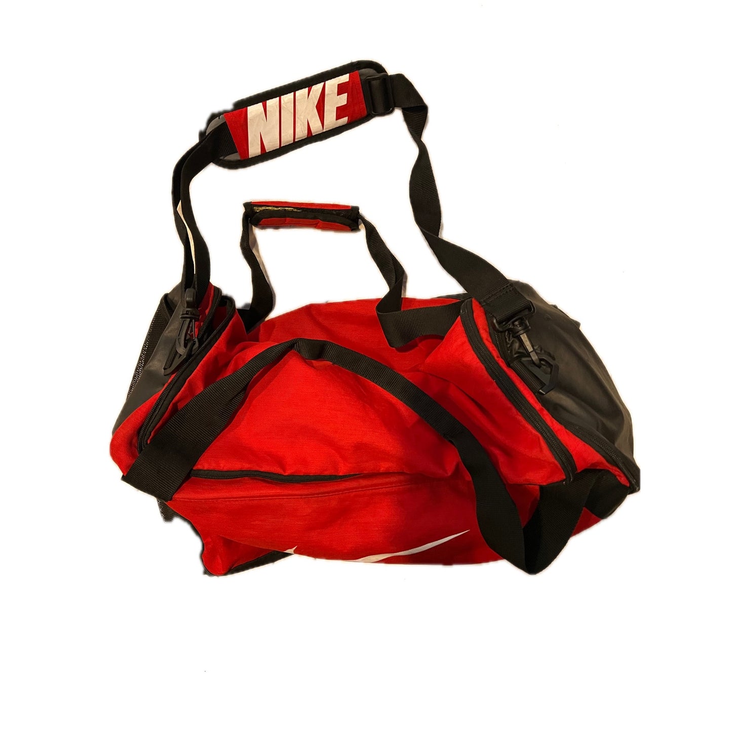 Bolsa de deporte Nike Brasilia 9.5 Roja Negra Mediana 60L
