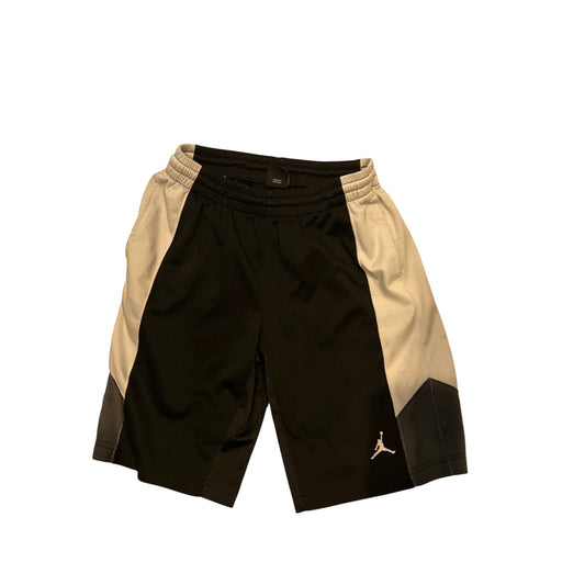 Nike Air Jordan Beige Black Basketball Shorts Boys M 10-12Yrs