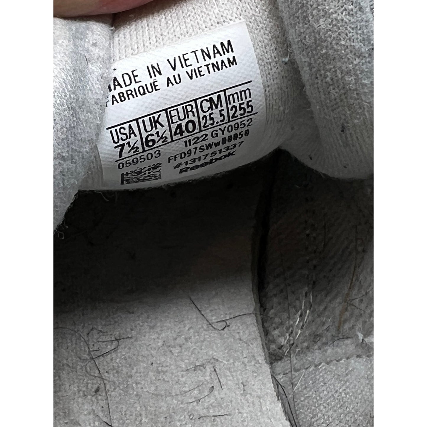 Reebok Classic Leather Sneakers White Gum Mens 7.5