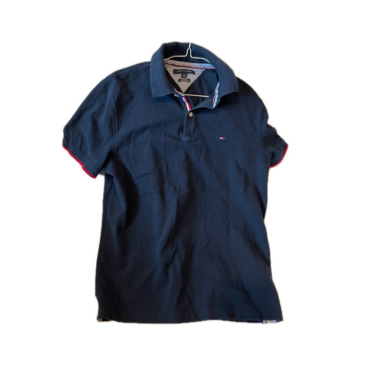 Tommy Hilfiger Custom Fit Navy Polo Shirt Mens L