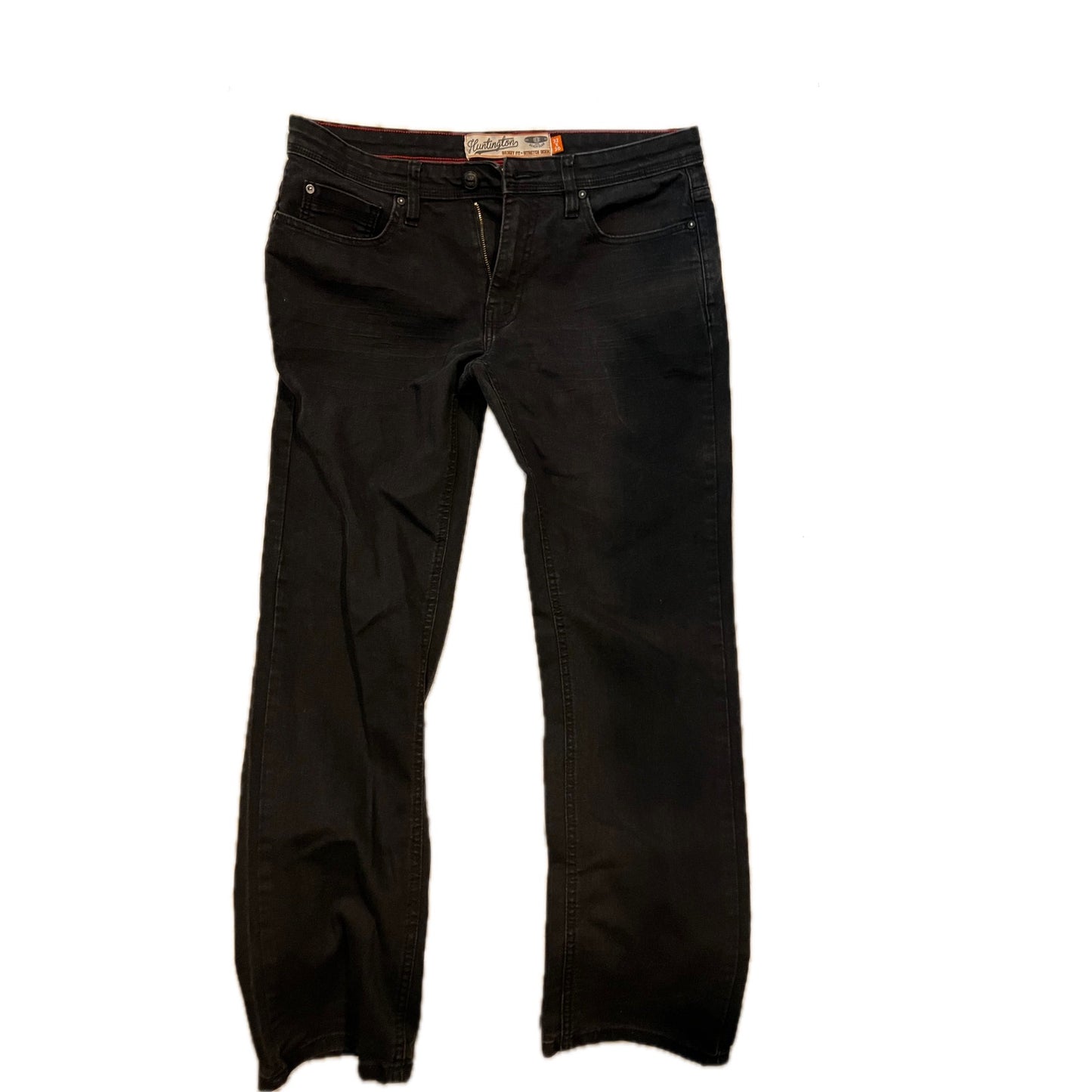 Hunington Beach Club Jeans Negros Ajustados para Hombre 32x30